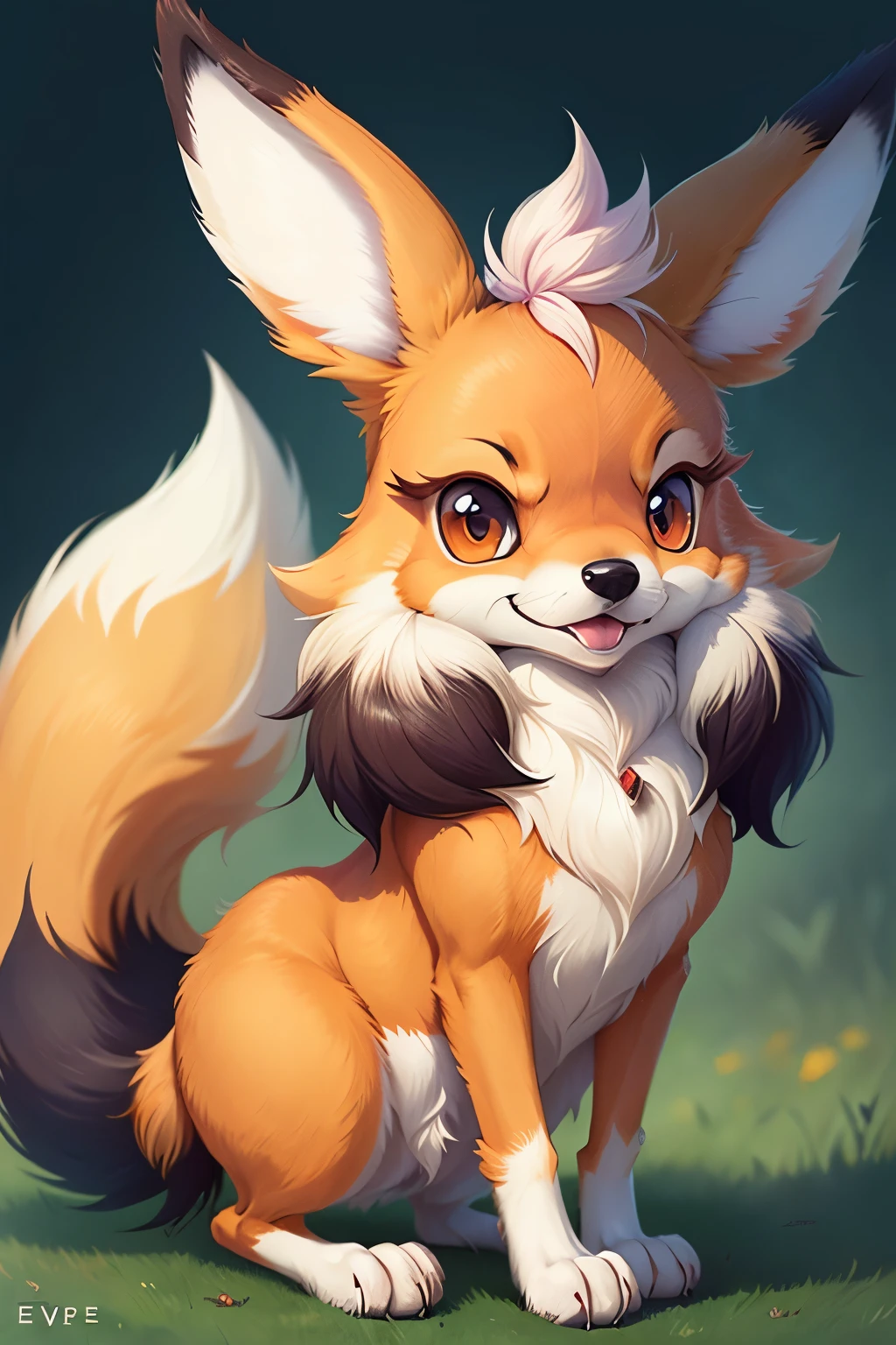wolf fox eevee dog furry fusion