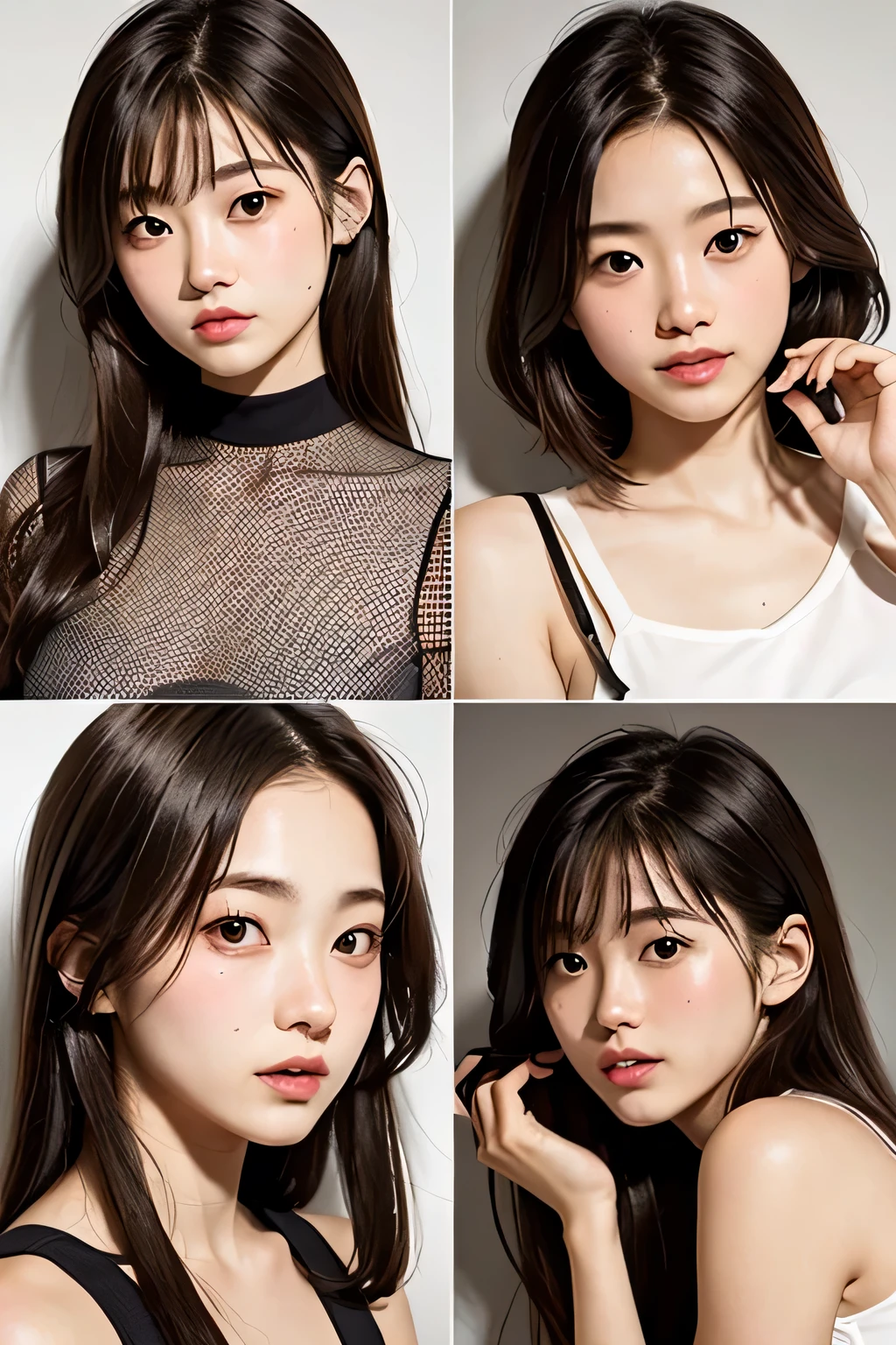 Yuko Tanaka、17 years old、long term、one girl、clear white skin、cheeks are a little red、Outstanding proportions、Sexy summer clothes、bright brown hair、shiny hair、detailed expression、an inviting gaze、8K