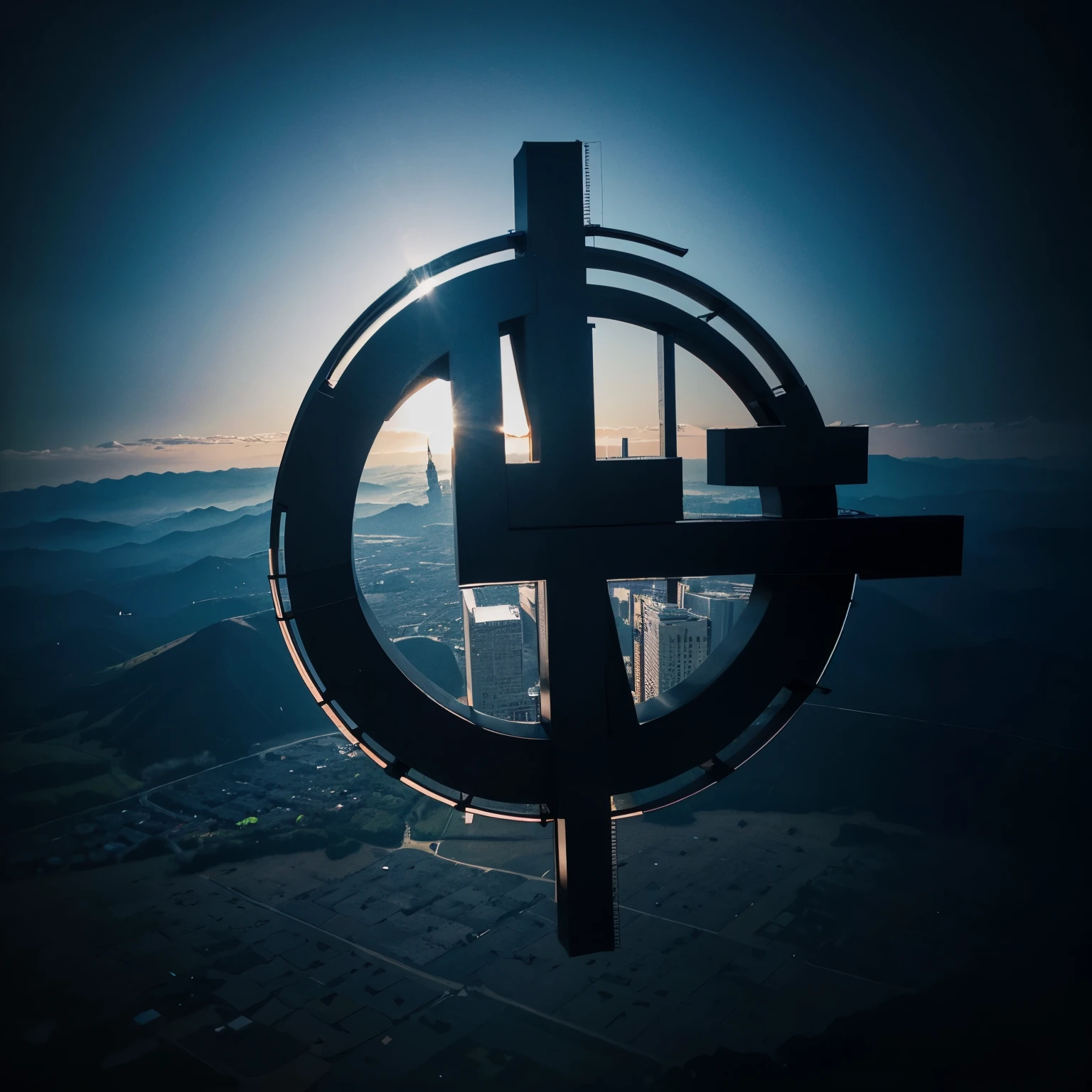 Melancholic lettering for band logo with name "Aerials"