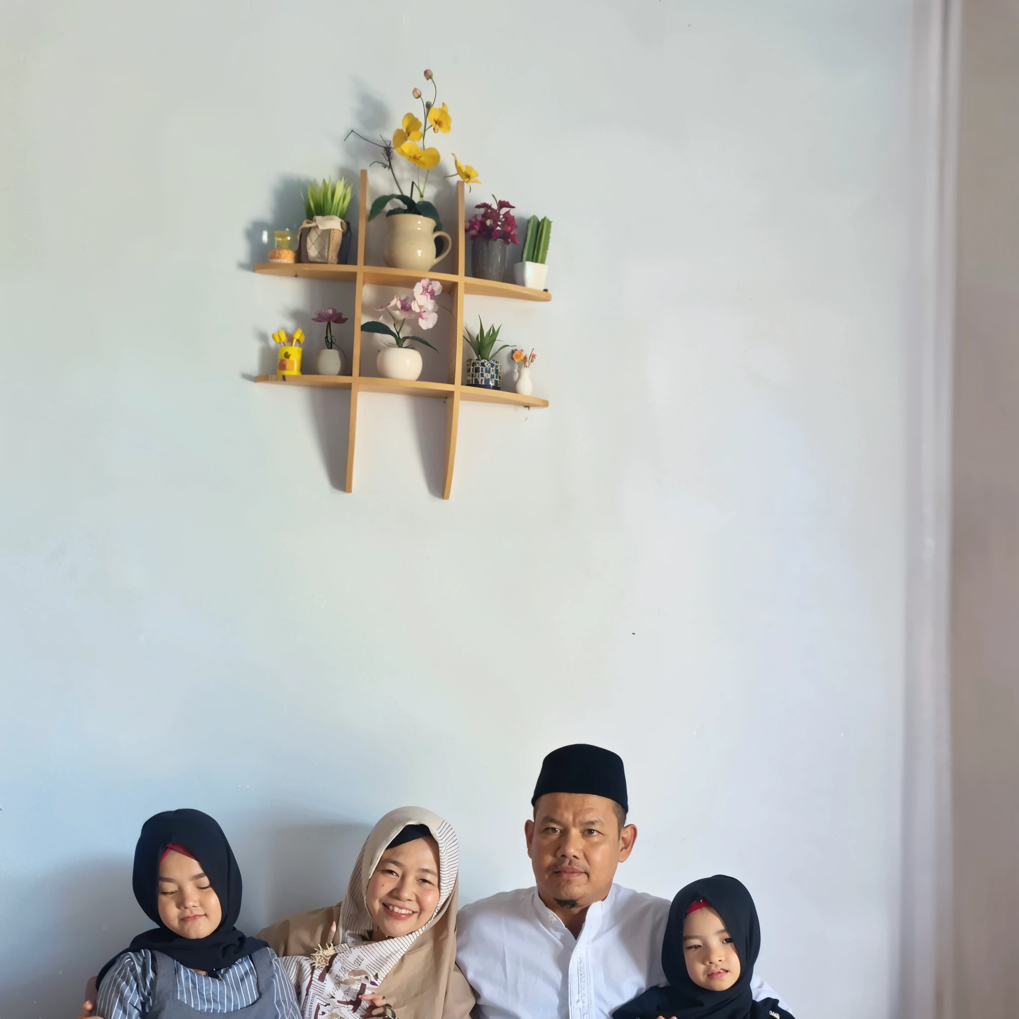 there are a group of people sitting on a couch together, happy family, an indonesian family portrait, barong family, old picture, family portrait, full protrait, family dinner, potrait, by Basuki Abdullah, protrait, mourning family, ๐๐๐โบ๐๐๐, taken with sony alpha 9, barong family member, lonely family, ismail