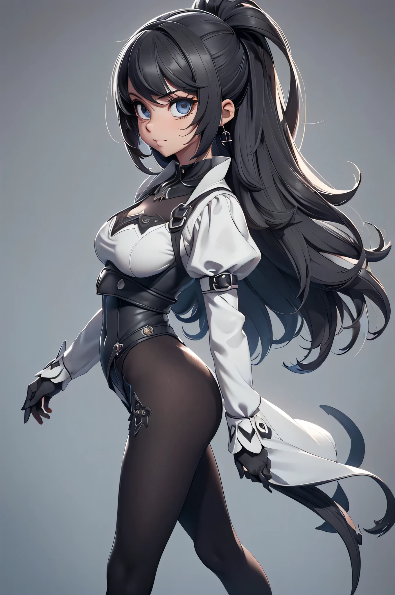 Mini nier automata, (nier automata), solo, ray tracing, Estilo 3D, 3DMM, ((oses por foto)), ((oses em cada foto)), corpo inteiro,(Front view),(Emisão Costas), (Emist on the left), mostrar barriga lisa, (((oses por foto))),(seios muito grandearriga perfeita, olhos perfeitos e simetricos, (perfect handuturistic sword in hand)), ((cabelos curto)),((Roupas de bruxo abertas)),roupa branca com bordas texturizadas, pele clara, luemas detalhadas, White thigh-high tights with trim, emestido aberto em "em", cintura fina, pernas grande, low water, Show legs to the top of the waist, (tecido partido caindo sobre as pernas),((top aberto)),pele ultra realista, olhos realistas humano,pele ultra realista,((blusa listrada)),traje super sensual,(faixas em torno dos seios), colorida,top com babados,(pubis com muito volume),(extremamente sensual),(very sensual),(((cabelo preto))),(((bodysuite branco))),((white and black and gray theme)),(ligth theme),(mostrar pernas e quadril),(roupa rasgando),(showing legs and feet),((virilha bem marcada)),((com mascara estilo darkness cobrindo a boca e o nariz)),((mascara dark cobrindo o rosto)),((mascara cobrindo a boca))