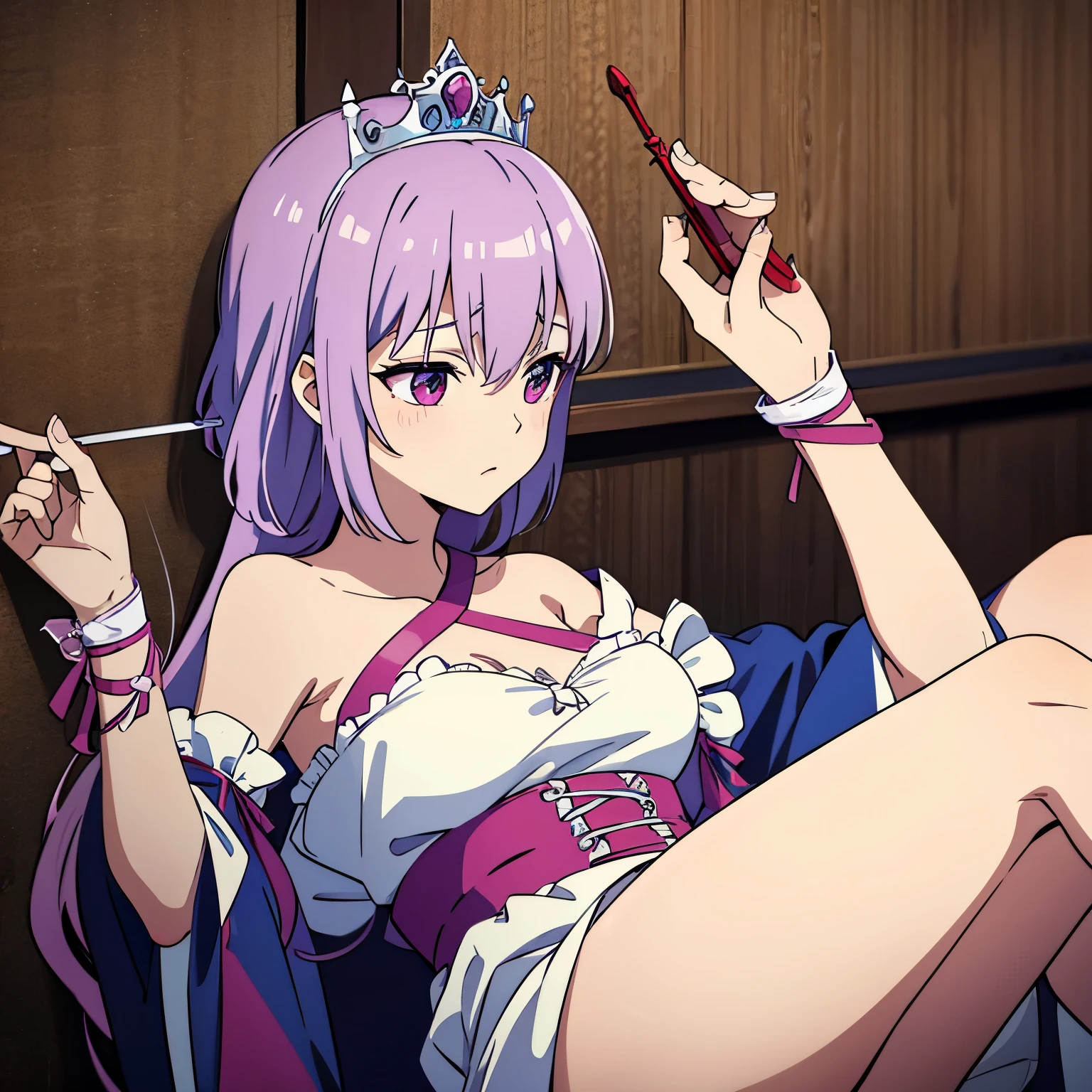 Tied up、A princess being subjected to naughty things
