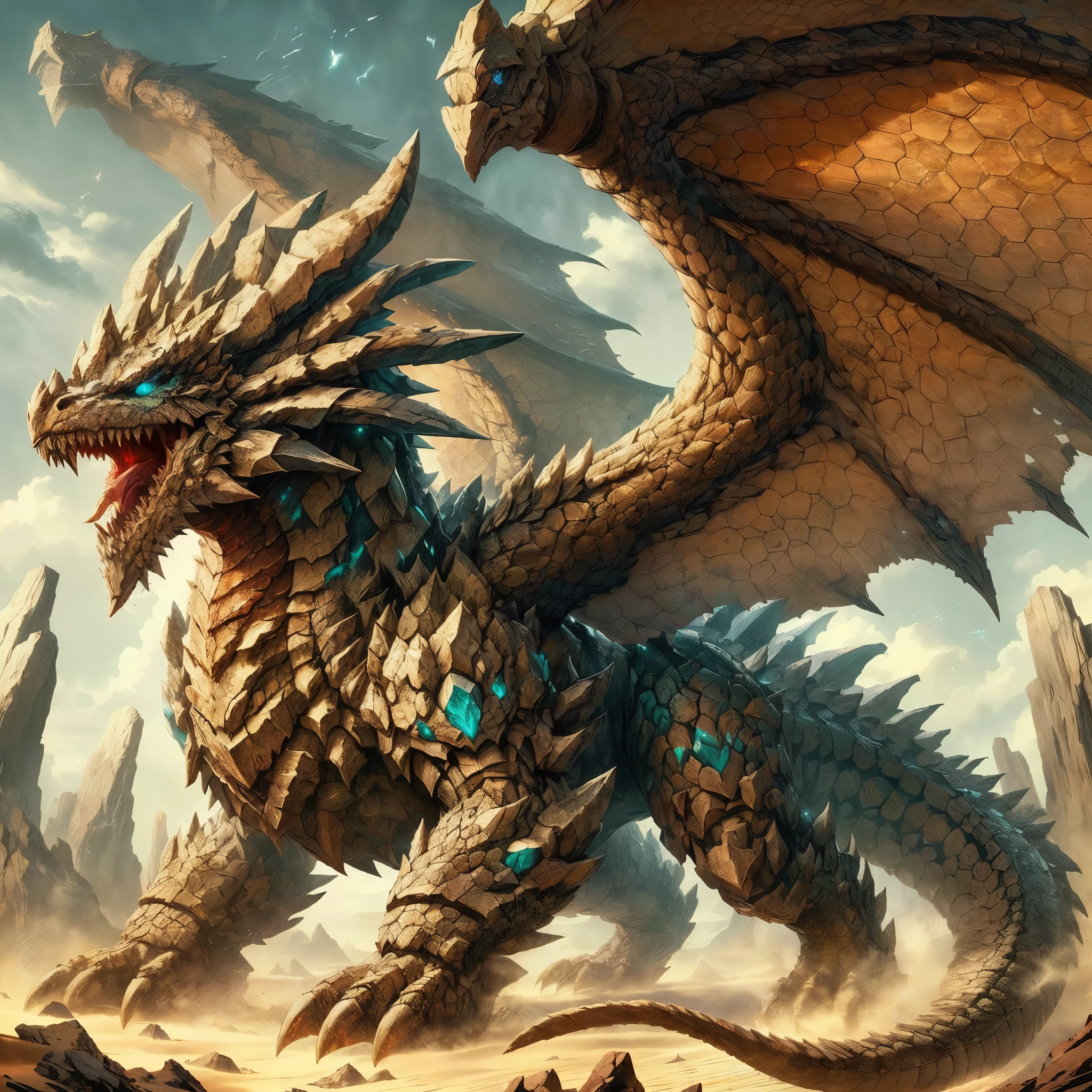 ARK,DnD fan art, fantasy, monster hunter, Bloodborne,void dragon, full body,bulk shape,ethereal,mythical creature,majestic wings,fiery eyes,scaly texture,imposing presence,dark and mysterious,ominous atmosphere,floating in the air,glowing embers,smoke and shadows,dark cavern,cosmic background,powerful and graceful,otherworldly beauty,dark and vibrant colors,subtle hints of purple and blue,striking contrast between light and dark,illuminated scales,sharp claws and teeth,