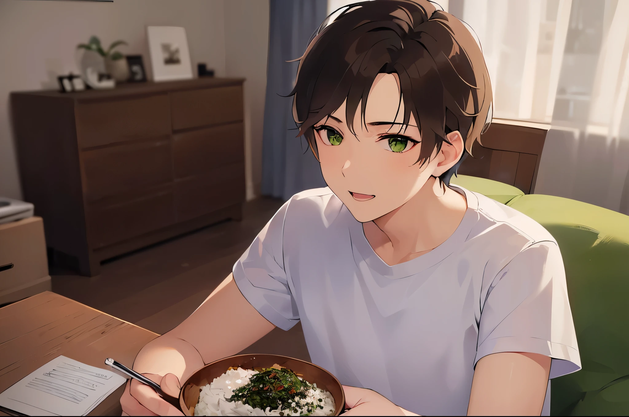 Rice covered with a lot of seaweed