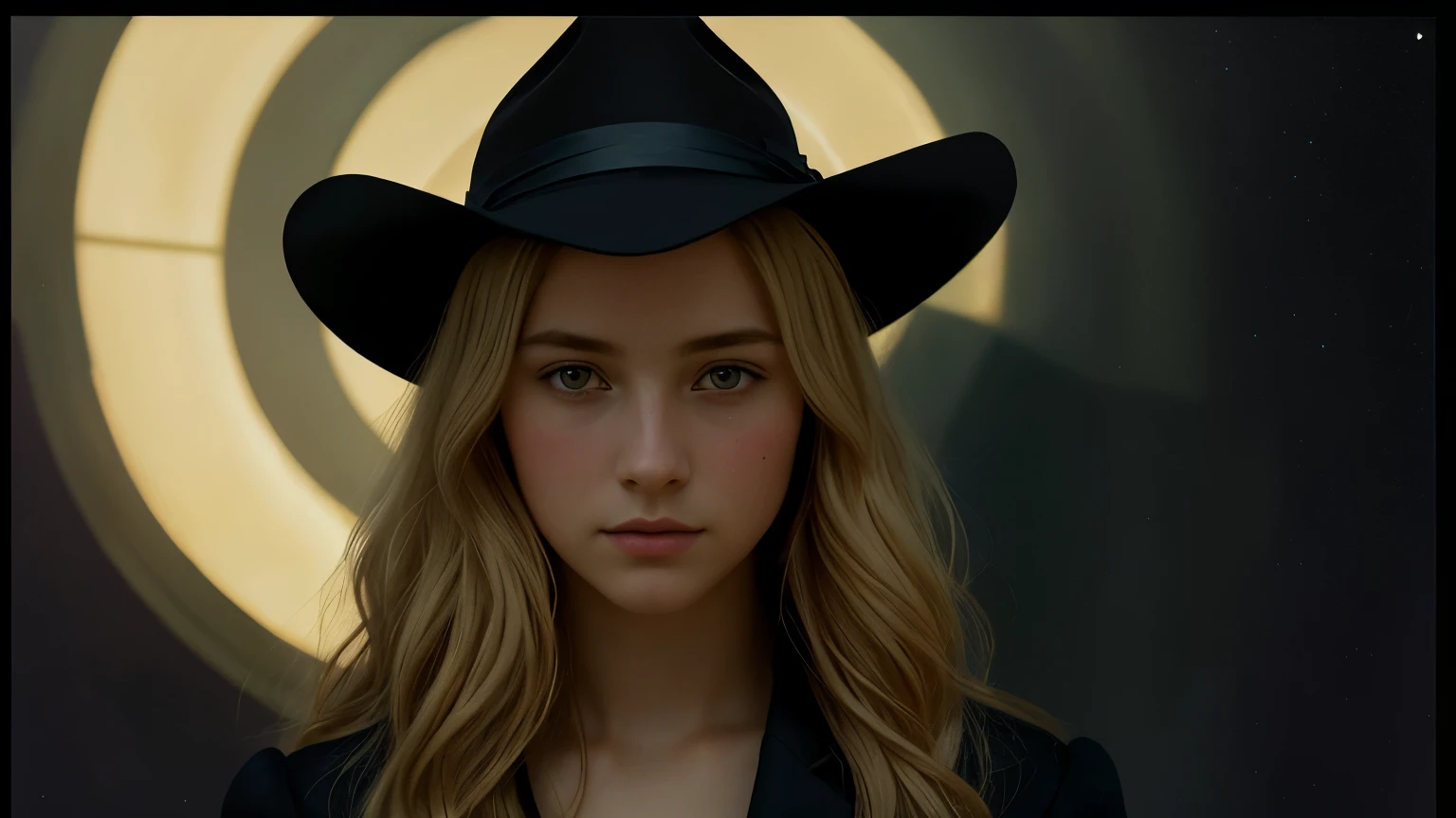 (front focus),(in the dark:1.6), Surreal Portraits of Women by David Hockney and Alphonse Mucha, fantasy art, Realistic photos, dynamic light, art station, poster, Volumetric light, The page is very detailed., 4k, 1 girl, in the dark, deep shadow, Low noise, cowboy shoot, (Formal clothing:1.4), Shoulder length hair, Has light blonde hair,