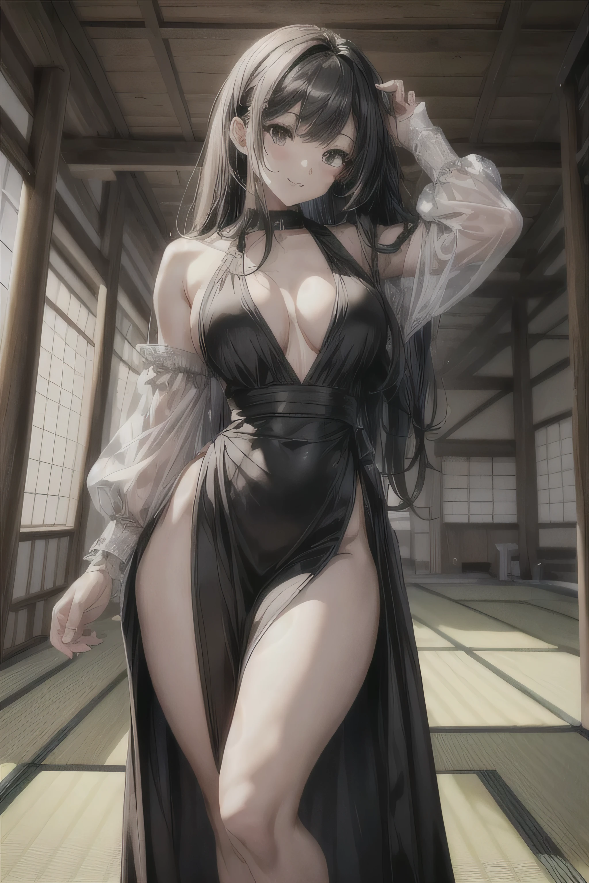 OP quality masterpiece:1.3,
High resolution, super detailed, photorealistic images:1.4, RAW shooting,
Sexy Japan Woman:25, Upright facing the front:1.1,
one beautiful girl,
Long, black hair,
Very, very cute, enchanting smile, Look directly at the camera,
facing forward.