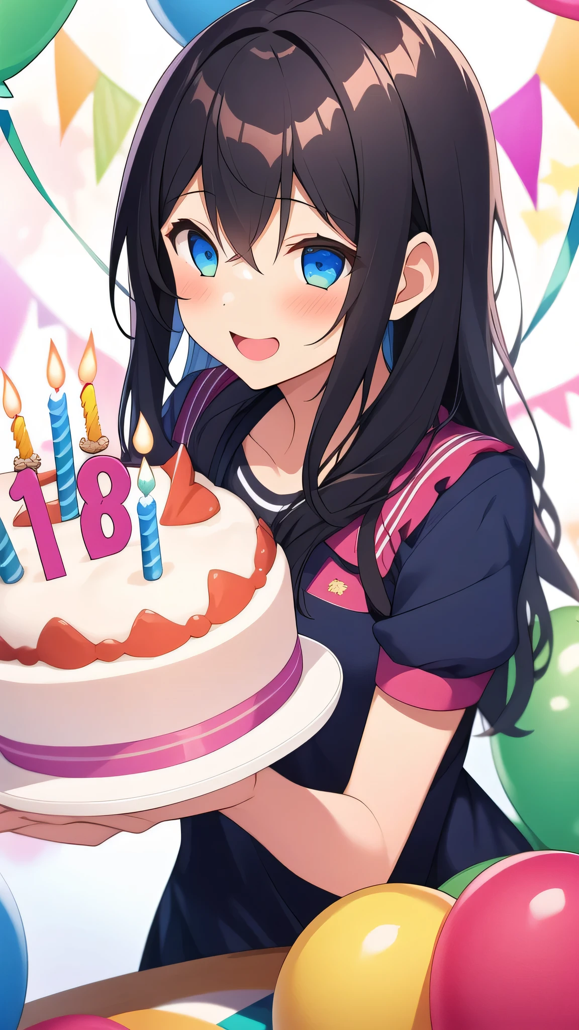 girl celebrating birthday