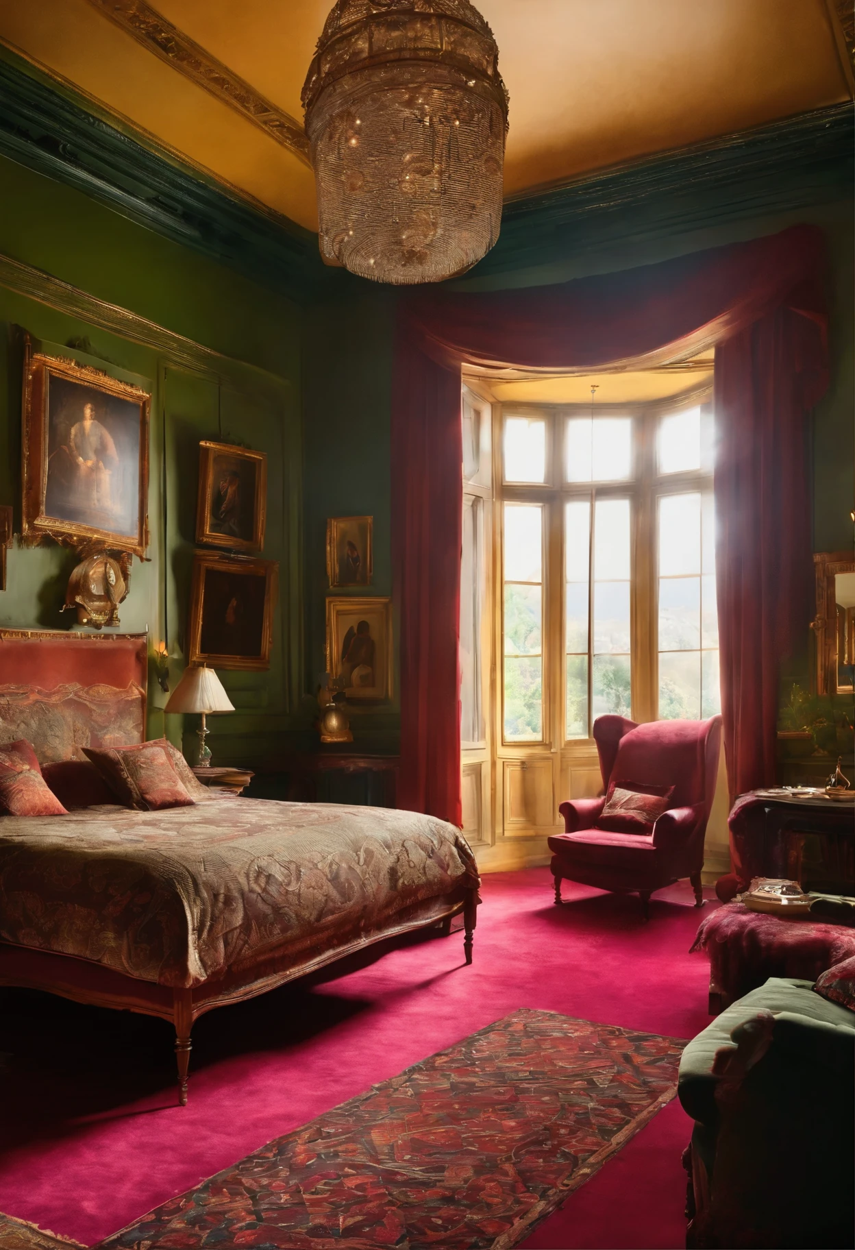 Sit at the head of the bed