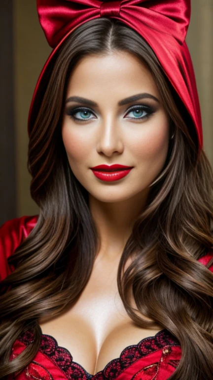(UHD,16K,RAW photo, high quality:1.2, masterpiece:1.2),(Full Body:1.5),(cute face:1.2),(huge :1.2),(high heels:1.2), is a woman in a red riding hood holding a red rose, wearing a beautiful red cape, heart thief in the red riding hood, little red riding hood, fantasy character photo, character photography, portrait photo, High Quality Fantasy Stock Photo, inspired by Anne Stokes, fantasy photo shoot, Not style Anne Stokes, fantasy photography, inspired by Dorothy Hood,(Ultra-Wide Angle:1.2),(bokeh:1.2)