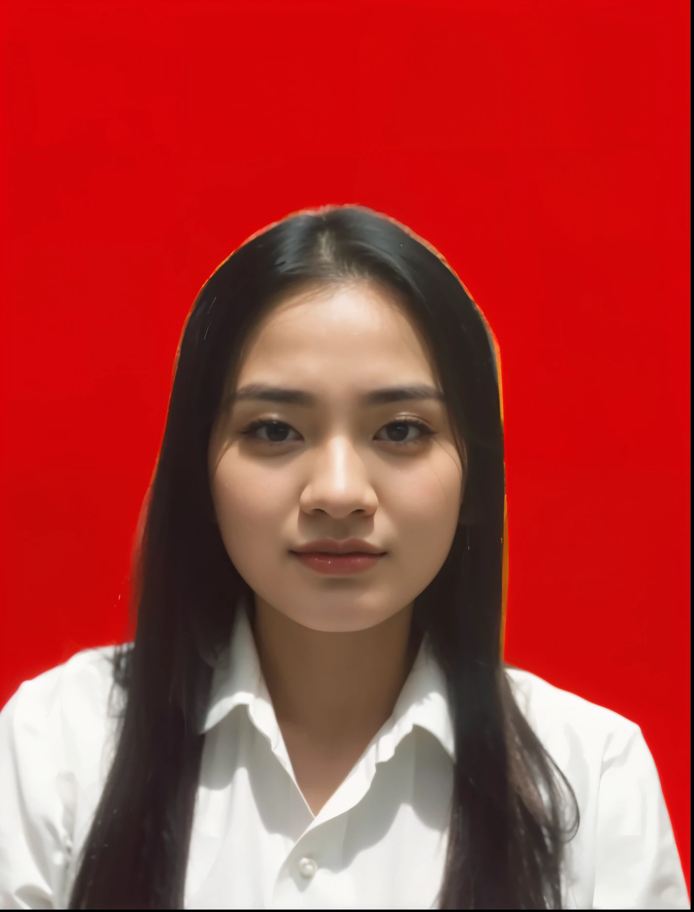 arafed image of a woman with long black hair and a white shirt, nivanh chanthara, professional profile picture, xintong chen, mai anh tran, dang my linh, pengzhen zhang, wenfei ye, 1 8 yo, headshot profile picture, zeng fanzh, professional picture, photo taken in 2 0 2 0, realistic, UHD, HD quality