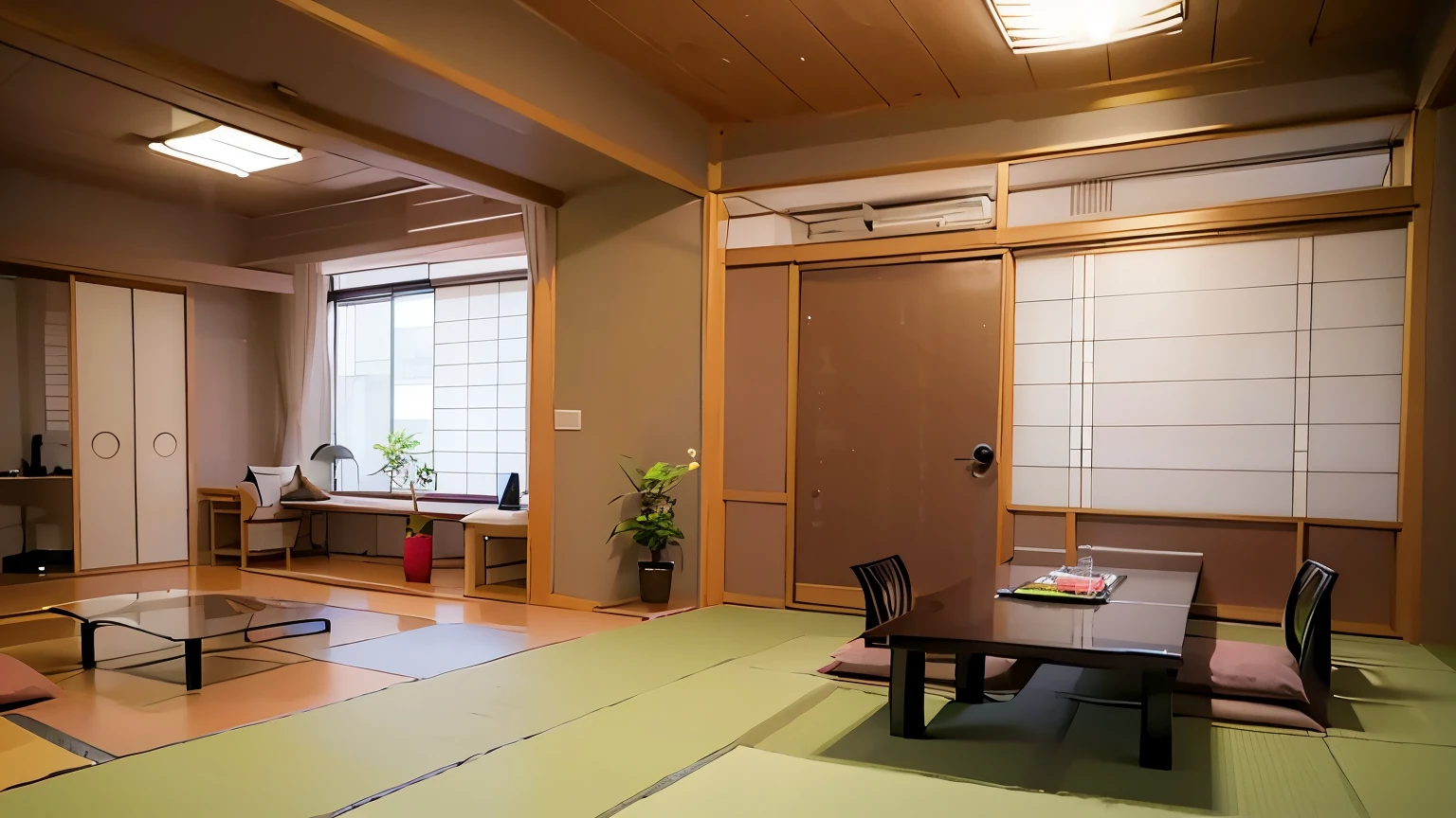 Japanese style room、alcove、tatami、ceiling、shoji