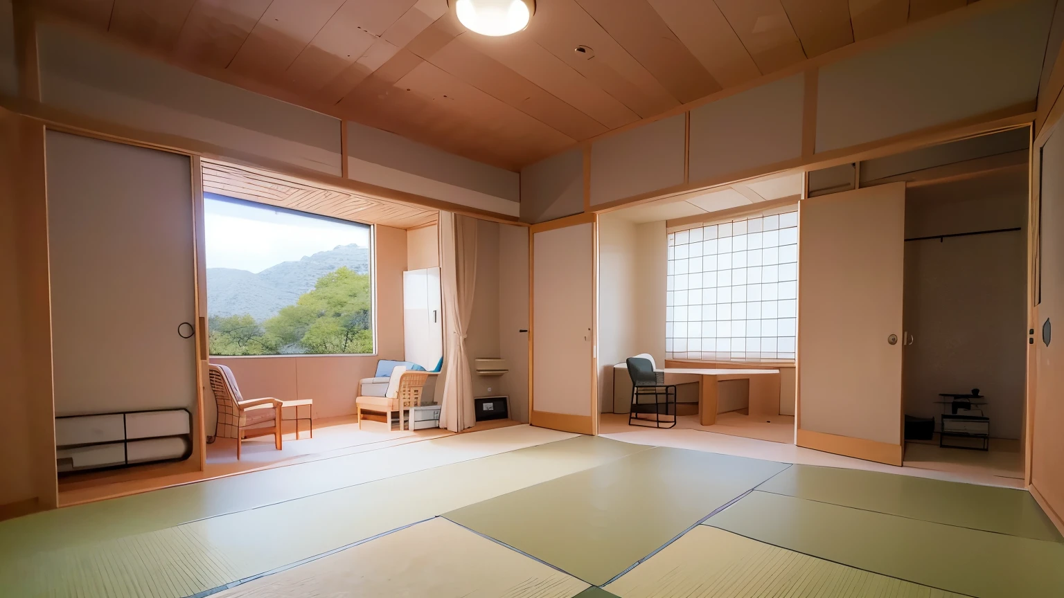 Japanese style room、alcove、tatami、ceiling、shoji