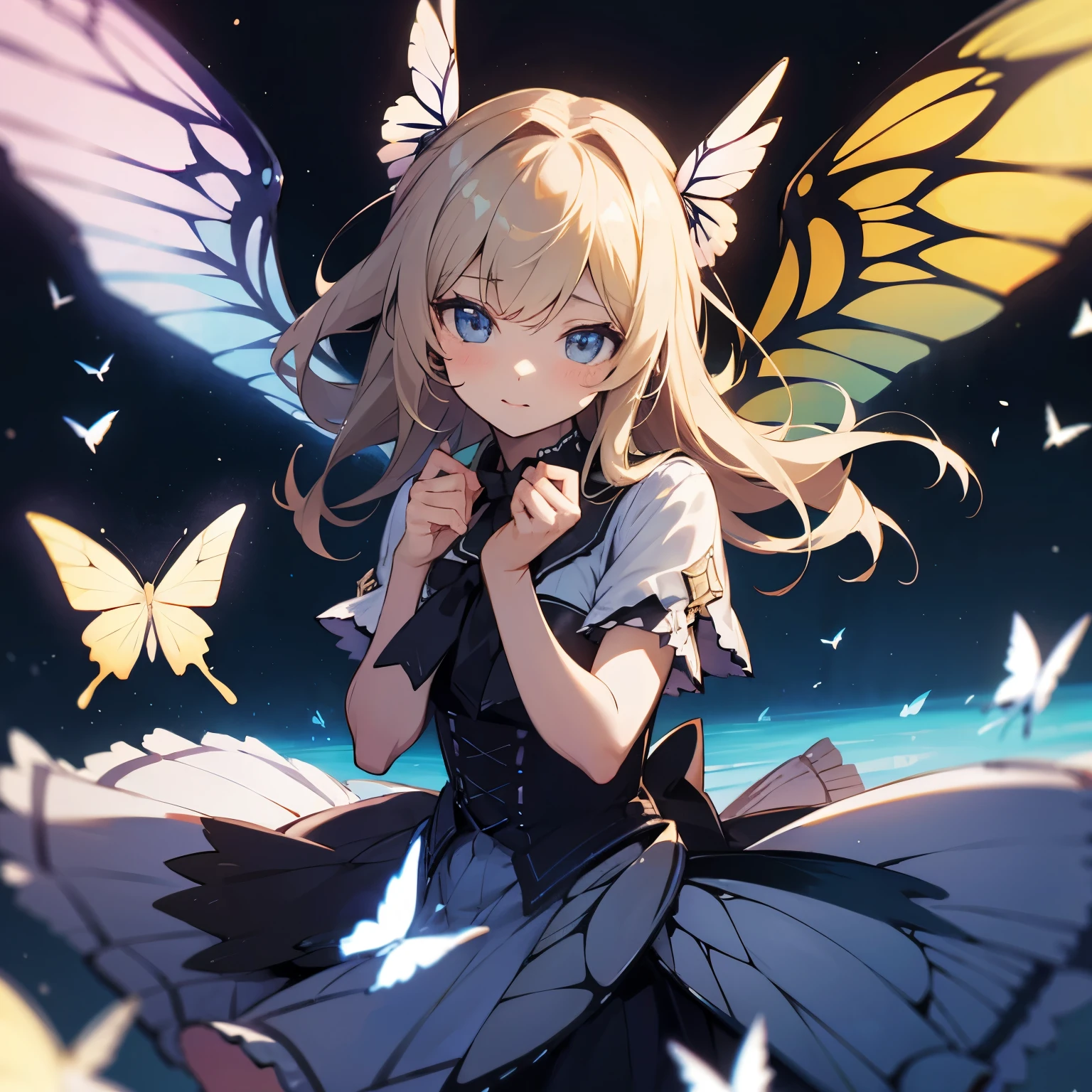 butterfly々girl with wings
