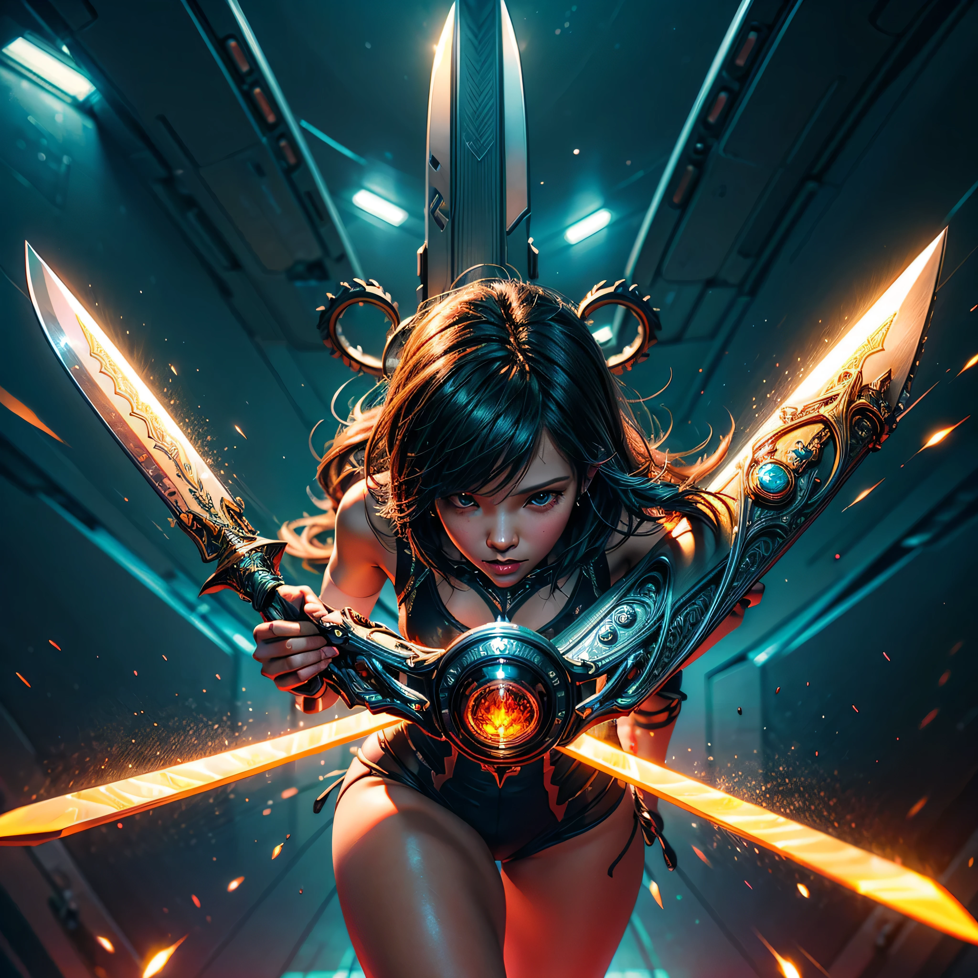 SUN nebulae stars nebula panoramic starry_sky epic sunset spacious Sunshine radiant sunrise stance, Excalibur, Delicate mango, The sword❤ body is exquisite,well decorated,(((The body of the sword is designed with a blue opal and a light green particle effect shaped pattern..:1.3))), Should, (The sword body is symmetrically decorated:1.3), (The entire Excalibur blade is centered:1.3), Close-up at medium range,(General silhouette:1.3),(Fantastic landscape painting:1.2), Ultra Realistic Photo, super-fine, Premium wallpapers, the highest picture quality, ..。.。.3D,C4D, ultra tmasterpiece, rendering by octane, deep path equirectangular ultra_photo-realistic meticulously intricate ultra_high-details ultra_high-quality ultra_high-def ultra_high-res optimal ultra_sharpness focus perfection accurate global illumination volumetric Cinematic Sunlight Dynamic Lightning contrast cgi vfx sfx reflex Octane_rendered extreme improved radiant UHD XT3 DSLR HDR romm rgb pbr 3dcg fxaa blu-ray vivid colors-coded backlight anti-aliasing fkaa txaa rtx ssao opengl-shaders glsl-shaders post-processing post-production cell-shading tone-mapping luminescence floraison❤ Crystalline sex naked nsfw varies multi etc. --v 6 --s 1000 --c 20 --q 20 --chaos 100