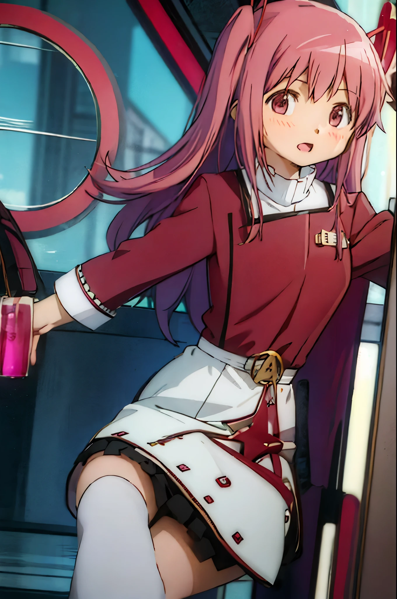 kaname_madoka_puellamagimadokamagica red twokunf uniform