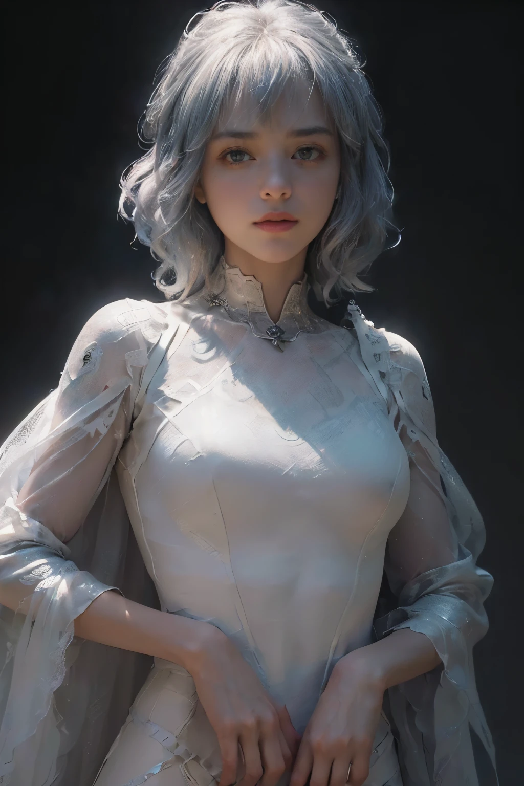 (Extreme Detail CG Unity 8K wallpaper, Masterpiece: 1.4, Highest Quality: 1.4),
(Exquisite lighting and shadow: 1.3, Highly Dramatic Picture: 1.5),
(Cinematic lens effect: 1.2),
A girl in a white Spider-Man costume (Material: Ultra-fine Lycra),
Silver-gray hair color (Realistic Texture: 1.3),
From the Spider-Man Parallel Universe (Transdimensional: 1.2),
Wenger (Detailed Prop: 1.4),
Marvel Com