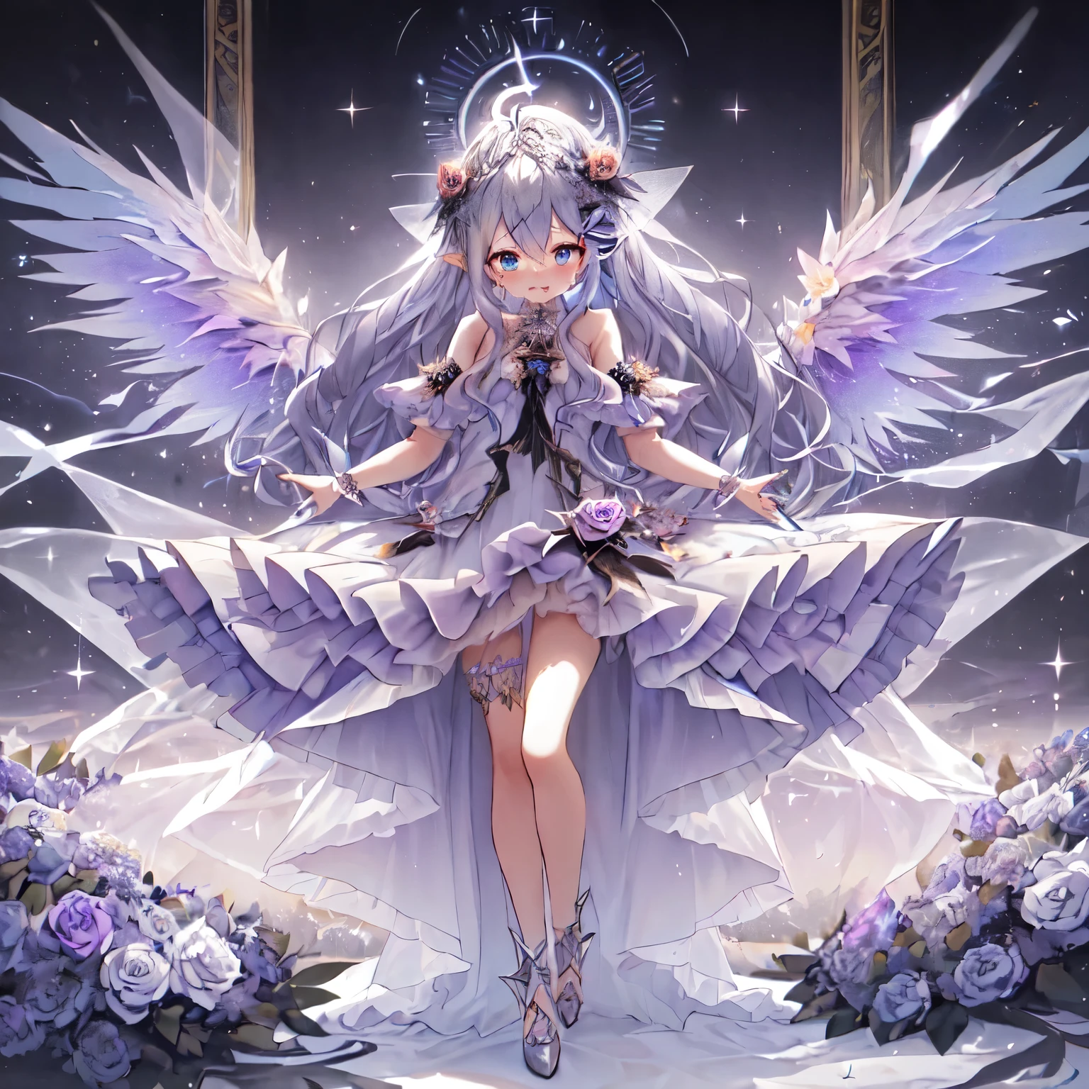 Rin々nice face、A faint blue flame is coming out of my eyes