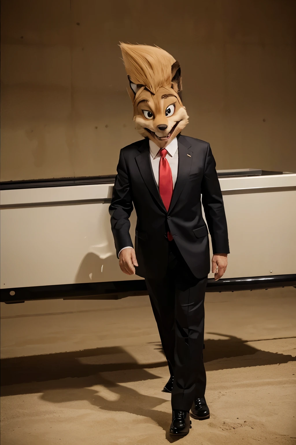 Wile. E Coyote's face