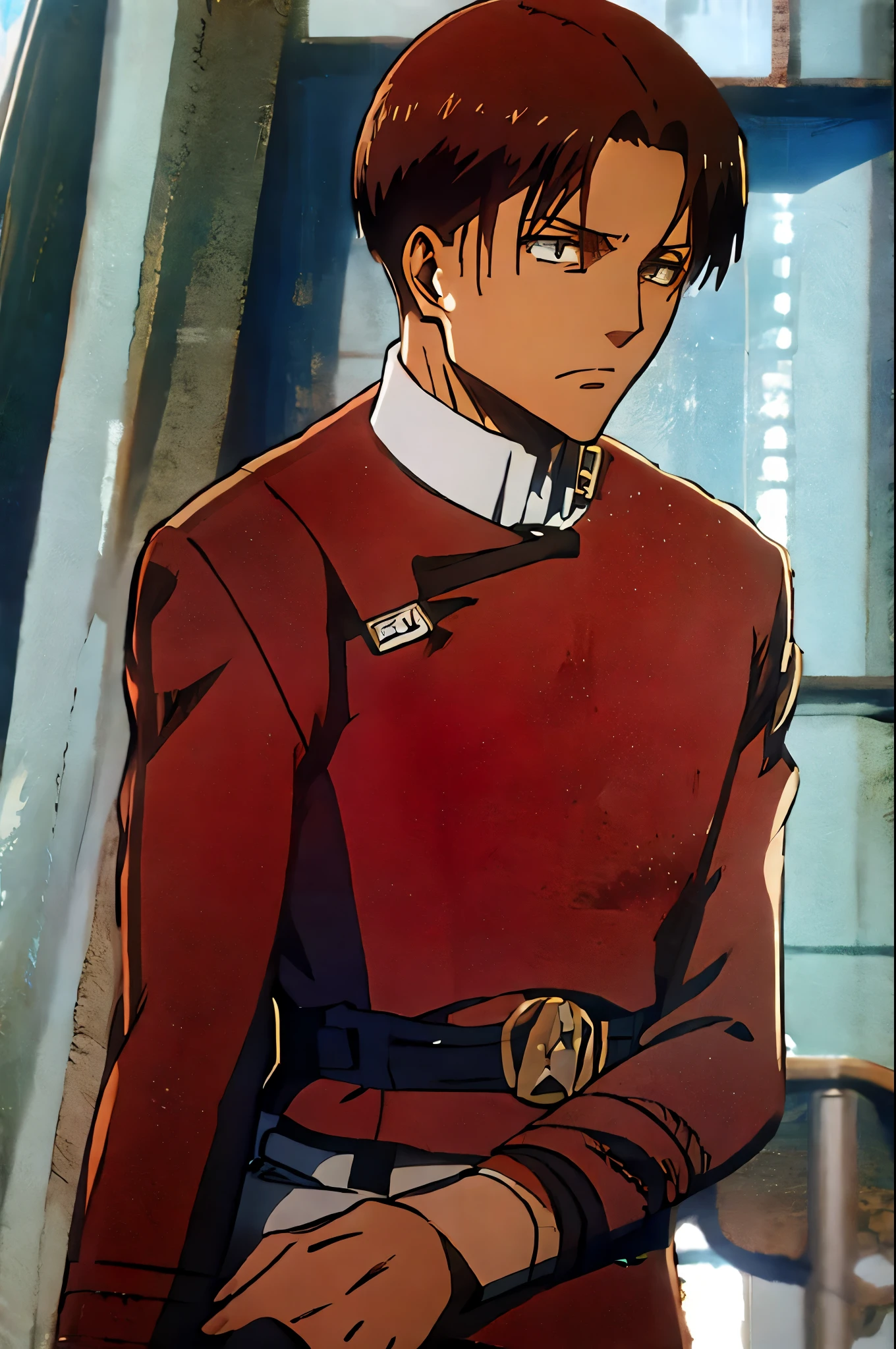 leviackerman\(1zgame\) red twokunf uniform