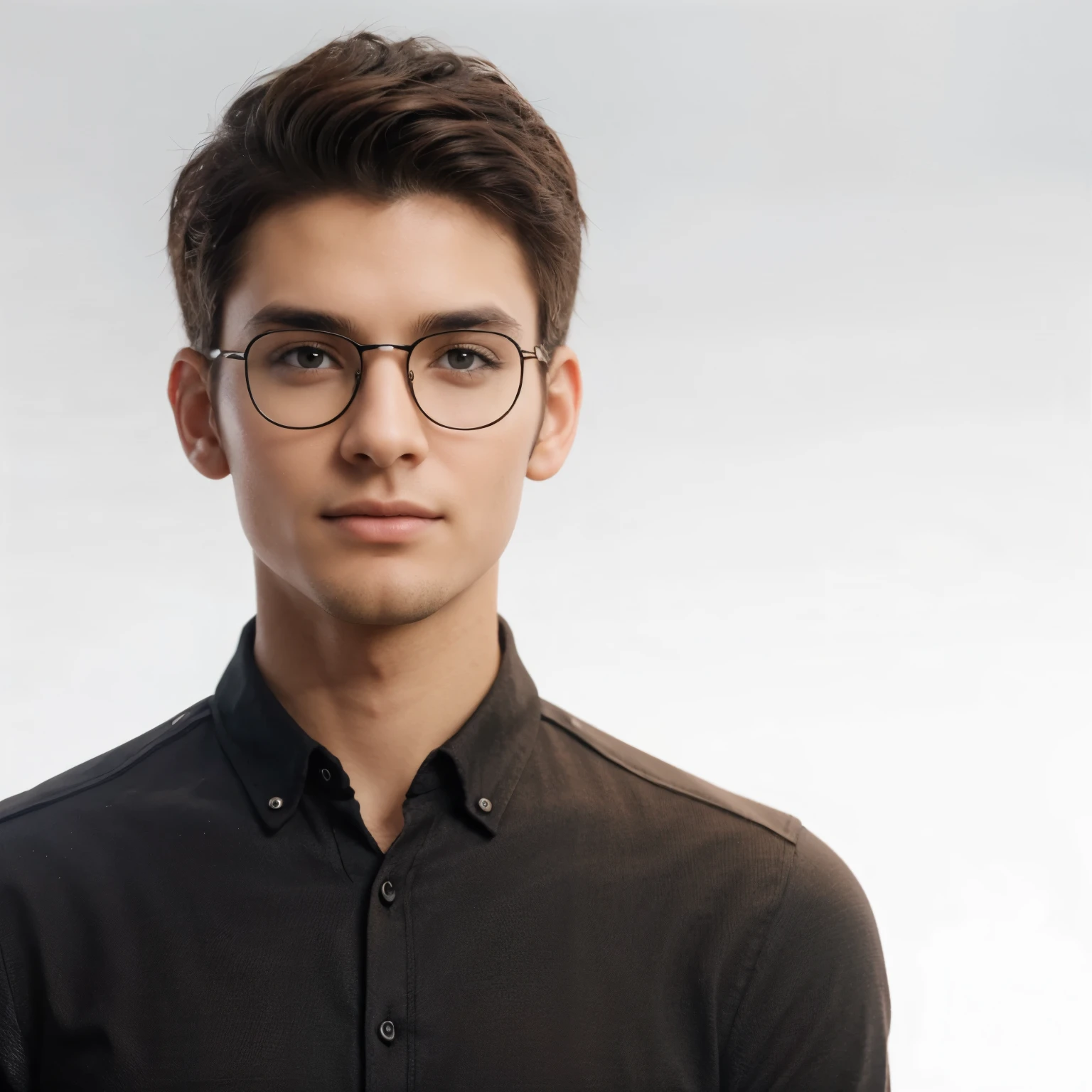 do not change the facial structure. just sharpen it to make it look more realistic