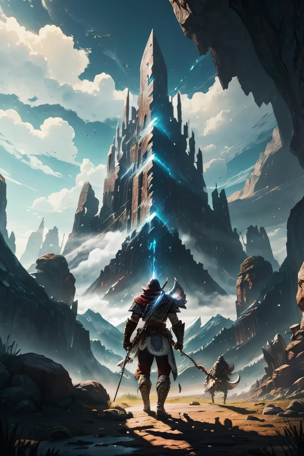 Icraftedthisvideo basedon the captivatingimage fromMonsterHunterWorld,a renownedvideo game. Thescene depictsagroupofbravehunterspreparingforadangerous expeditionintotheunknown. Theyareallfullyequippedwiththelatestgear,donning protectivearmorsandwielding formidableweapons.Thesettlementinthebackgroundisbustlingwithactivity,asvillagersscatteredabout,loadingupsupplycartswithprovisionstoresendofftheirchampions.

The sunisbeginningtosetbehindmountainstorn,castinglongshadowsacross thelandscape.Theskyistintedwithh