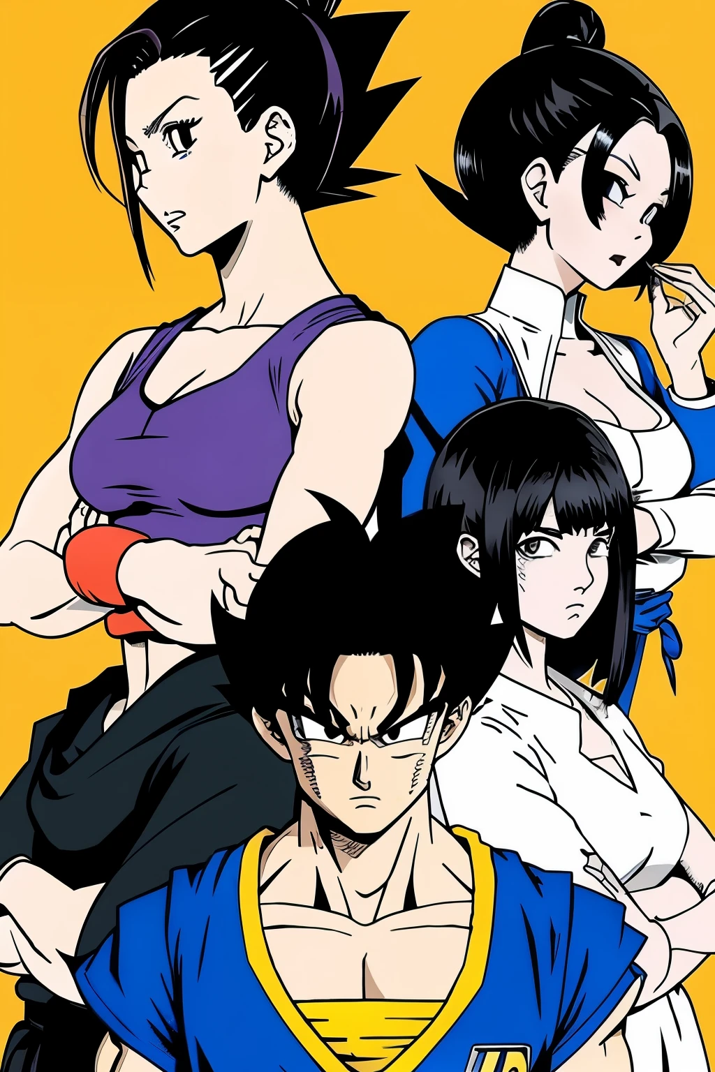 Gere uma imagem do personagens de dragon ball