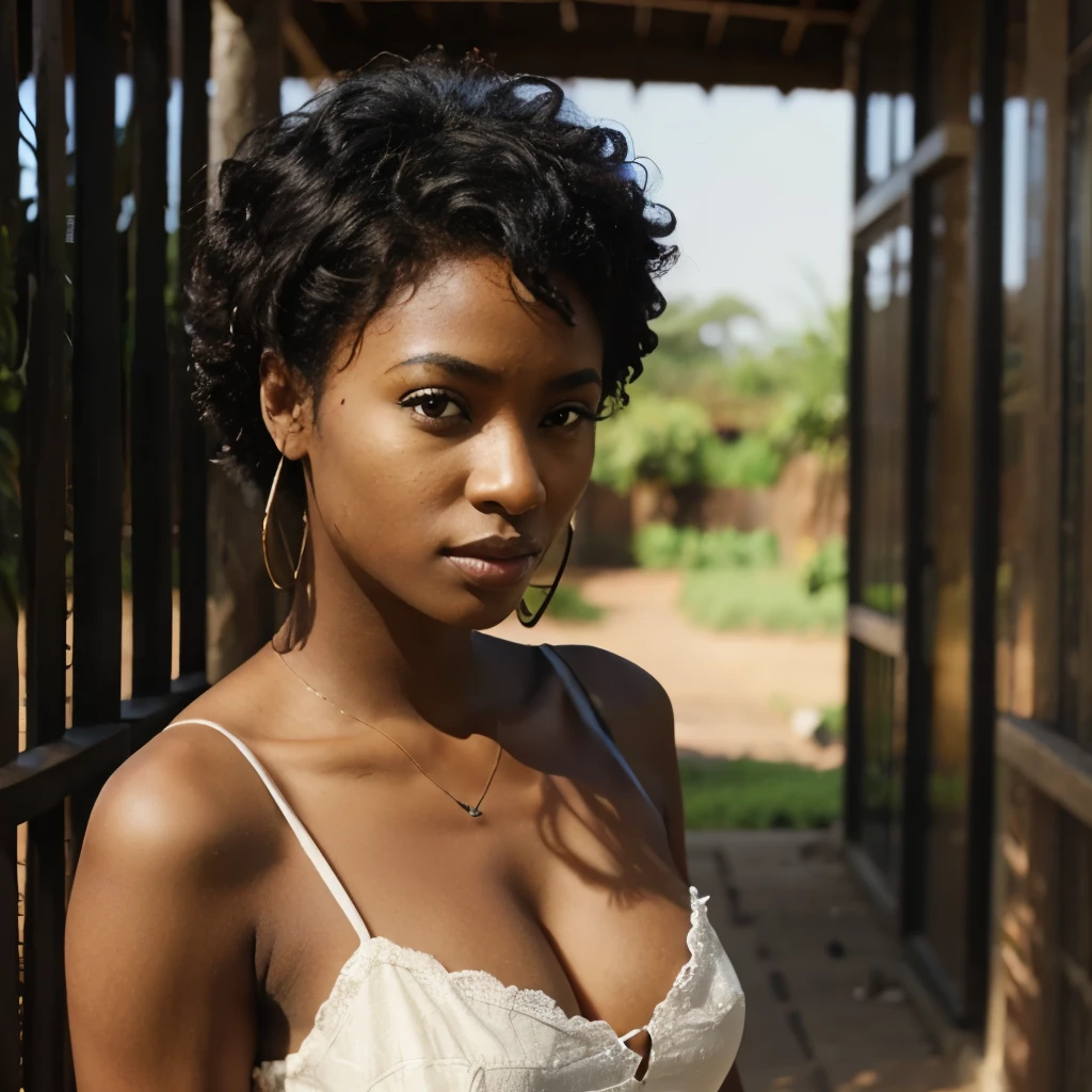a beautiful black African woman