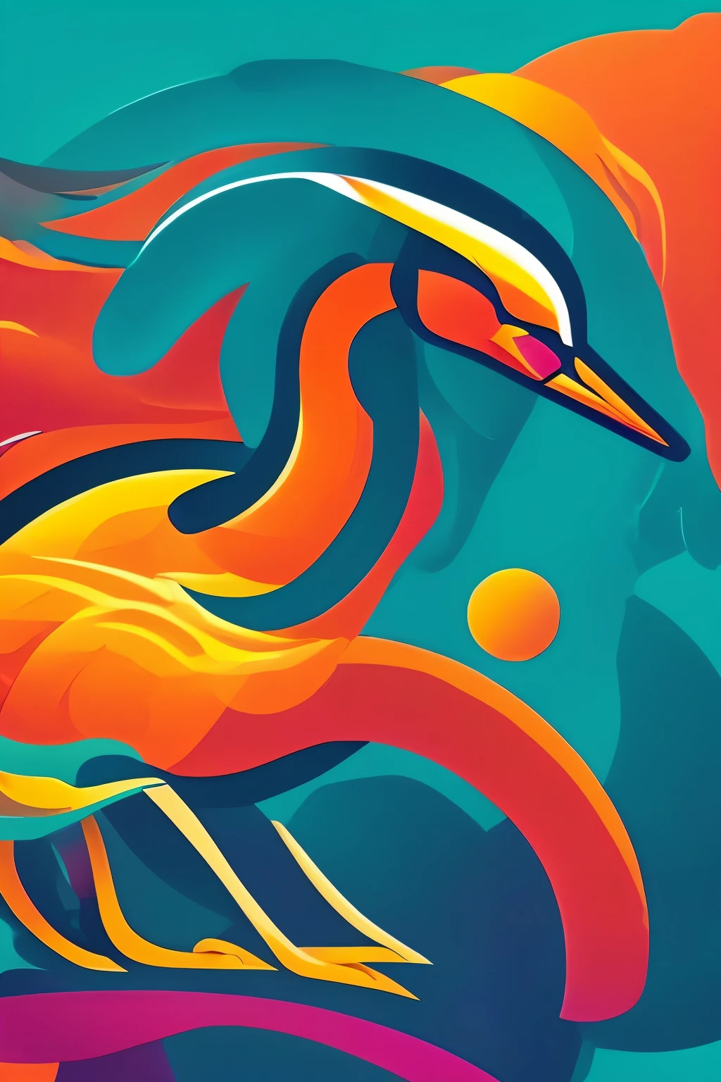 In this captivating image, a majestic swan and a vibrant hornbill are depicted as spirit animals, symbolizing the essence of Sarawak. The UTS Esports logo, inspired by the FIFA Women's World Cup, is ingeniously intertwined with the essence of academic excellence. Rendered in a clean and precise vector style, the image exudes a sense of dynamism and energy. The vibrant colors and intricate details beautifully convey the harmonious merging of sports and educational prowess. This high-quality image evokes a sense of awe, leaving viewers mesmerized by the striking visual representation of these powerful symbols.