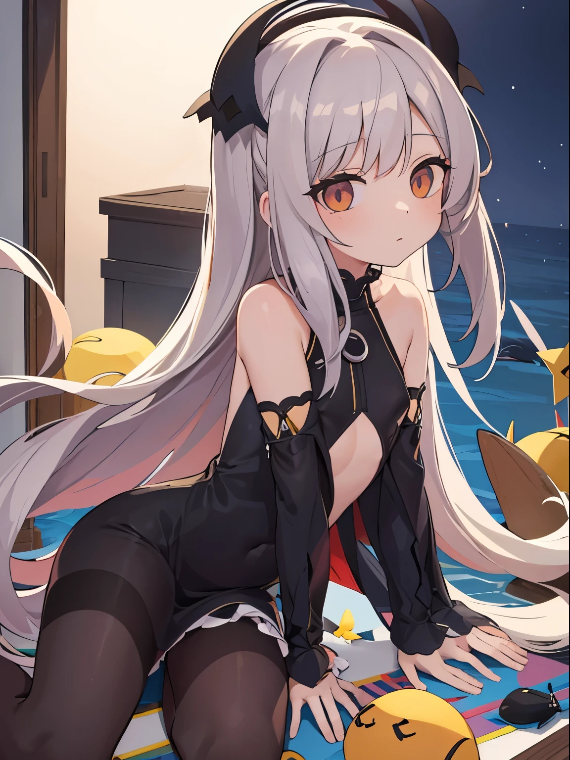 ?????, with ???, (obra maestra, Mejor calidad, high resolution:1.3), 5 chicas, pechos grandes, hetero, oscuridad, genkan, hiper detalle, pelo lacio, pelo multicolor, flequillo barrido lateralmente, Pelo sobre un ojo, dark brown eyes, deslumbrador, postura de la pata, medio vestido, Sosteniendo el dispositivo de juego, ????????, despair, empty eyes, boca cerrada, (Desde abajo:0.9), parte superior del cuerpo, contacto visual