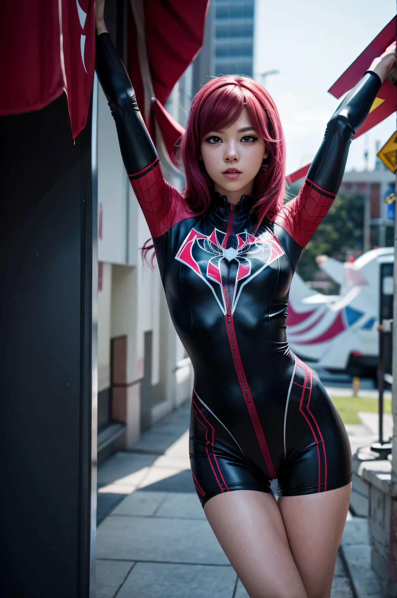 Lisa Blackpink as Spider Gwen
