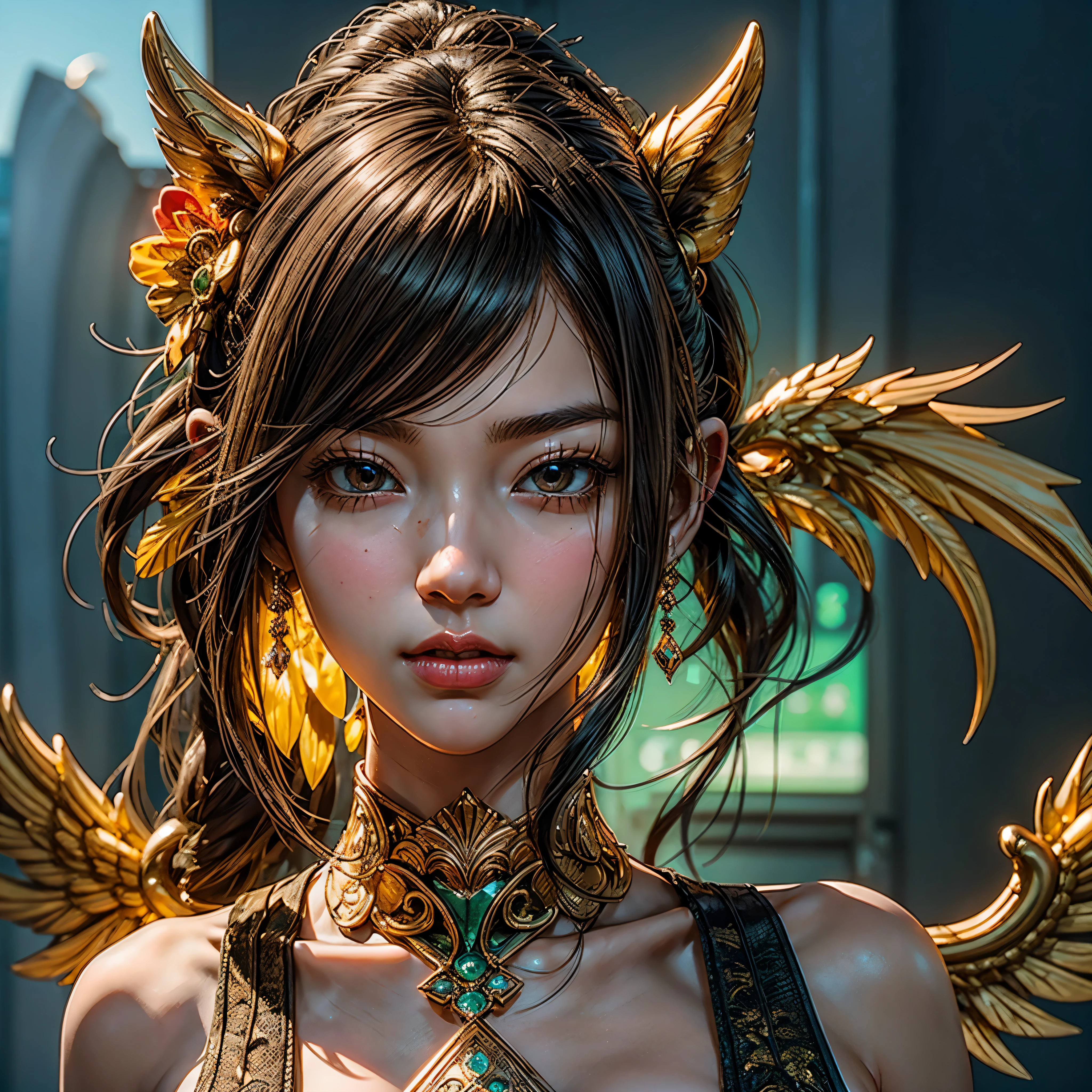 These 2 pictures can be said to be carefully selected. The overall effect is very good because the picture is richer: its details are not so perfect. Supplement: cute resin Chinese dragon girl, full body, fantasy creature, super cute, in the style of dreamlike fantasy creatures, in the style of fairycore, meticulous design, transparent metal texture.PVC,fine luster,clouds,nature elements, plush doll art, fuyukomatsui, ren hang. yanjun cheng, manticore, unicorncore, 3drender, 3d mod el, ue5 , ultra high-details, Lava varied multi etc. --v 6 --s 1000 --c 20 --q 20 --chaos 100