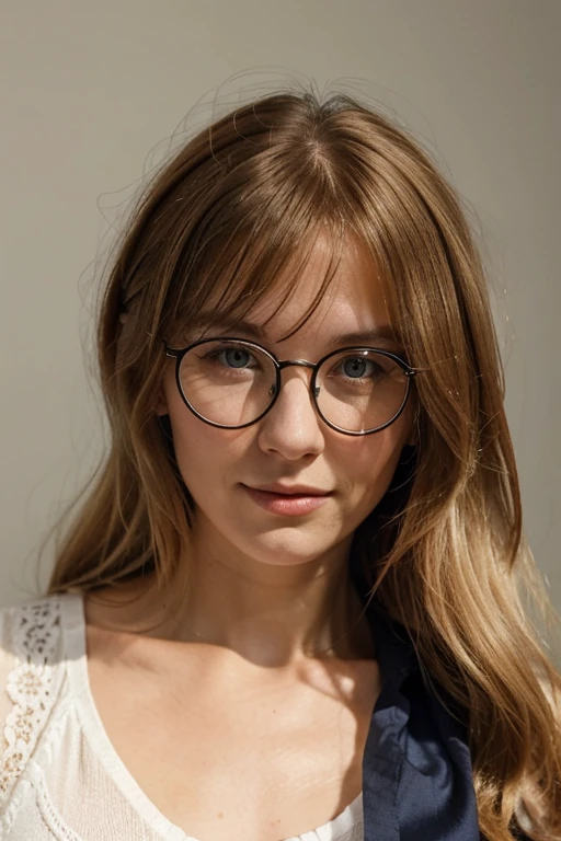Juliane Koepcke with round glasses, light hair