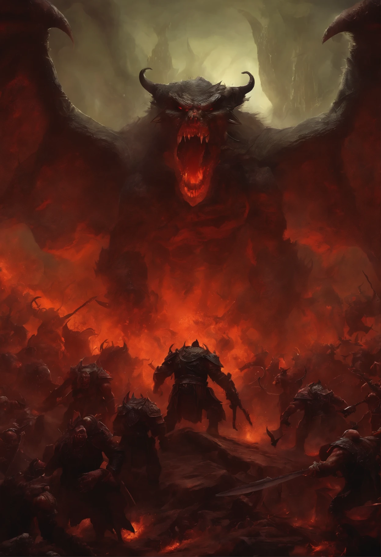 HELL WITH ORKS AND DEMONS