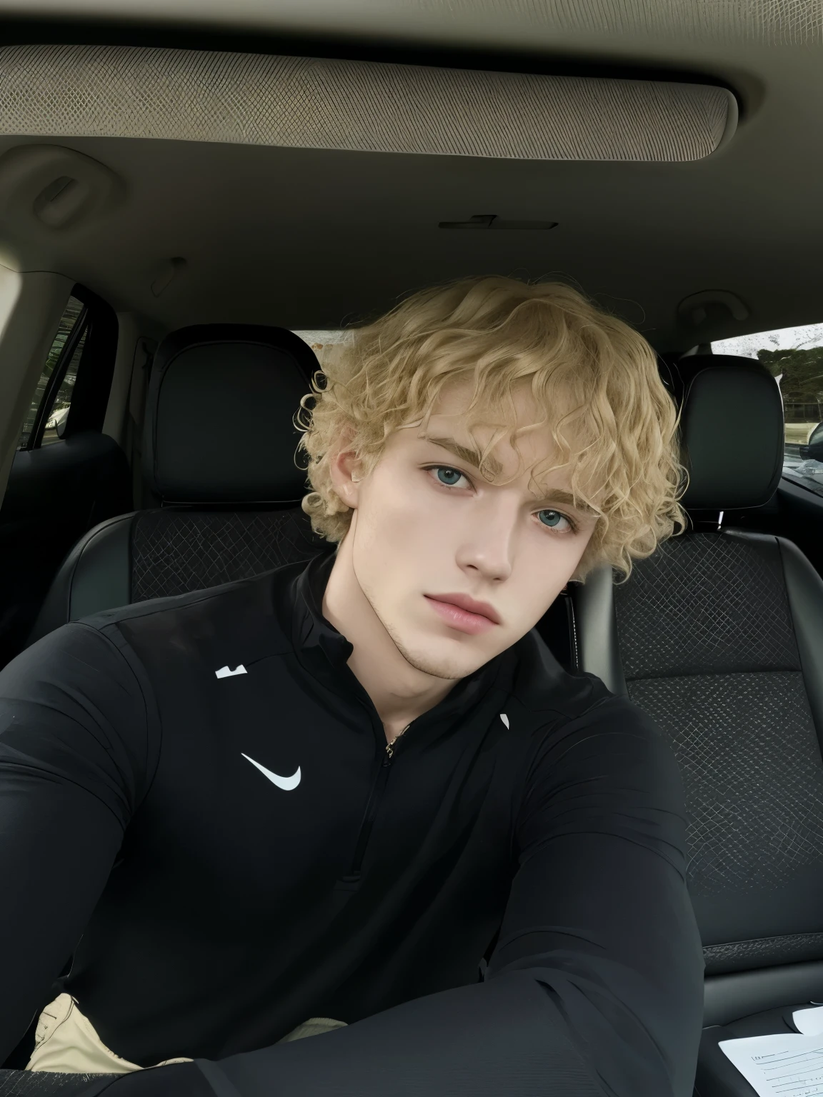 blonD haireD boy sitting in the back seat of a car, pale skin curly blonD hair, rizos en la parte superior of his heaD, very very curly blonD hair, blonD curly hair, él tiene el pelo castaño corto y rizado, curly blonD, blonDe curly hair, Cabello blanco rizado, curly blonD hair, rizos en la parte superior, curly blonDe hair | D & D, curly anD short top hair