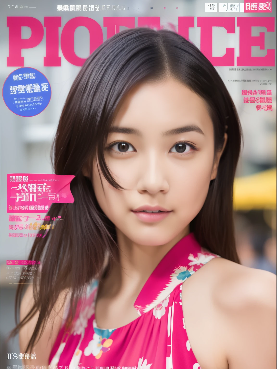 jpnidol、1girl、Idol magazine cover、masterpiece、hightquality、nudde