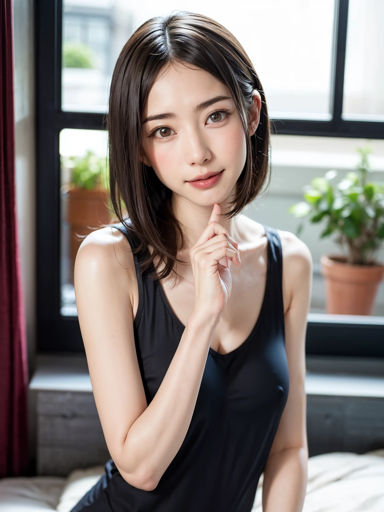 (table top, highest quality、High resolution:1.4、very attractive beauty、Adds intense highlights to the eyes、look closely at the camera:1.4、Beautiful woman full of charm、ideal body proportions、perfect anatomy、brunette short bob hair、shiny hair、bangs:1.4、光沢のあるbangs:1.4、lip gloss),1 girl, Report, light brown shiny hair, scarf,realistic, looking at the viewer、Please tilt your head slightly, bright colored crystal light blue eyes, short and shiny hair、 chest中央に穴の開いた白いタートルネックの衣装,chestの真ん中に丸い穴のあるセクシーな白いタートルネック ニット セーター、 lips, lip gloss, Upper body、Big eyes、eyelash、face is a little red、embarrassing)、((italian road in winter))、((short hair with Big eyess、Give students very powerful highlights、{Huge|big|Hugeな|mega} chest:2、very bigger chest:2、look at the audience、very beautiful beauty、show me your ears、long neck、smile、smile、Happy、beautiful teeth、口を開いてsmile、heart shaped eyes))、28 years old、very cute super model、bangs:2、portrait:2