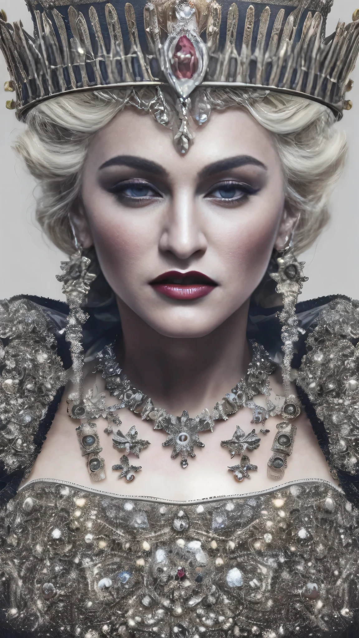 masterpiece, Amazing girl, Night Moon Full Moon, 1 female, Mature woman, elder sister, Royal elder sister, Cold Face, Poker face, Silver-white hair woman, Light pink lips, calm, Intellectuals, Three-banded grey eyes, Assassin&#39;s Dagger, Flower ball background, Hand details, Finger details, Facial details, Eye details,