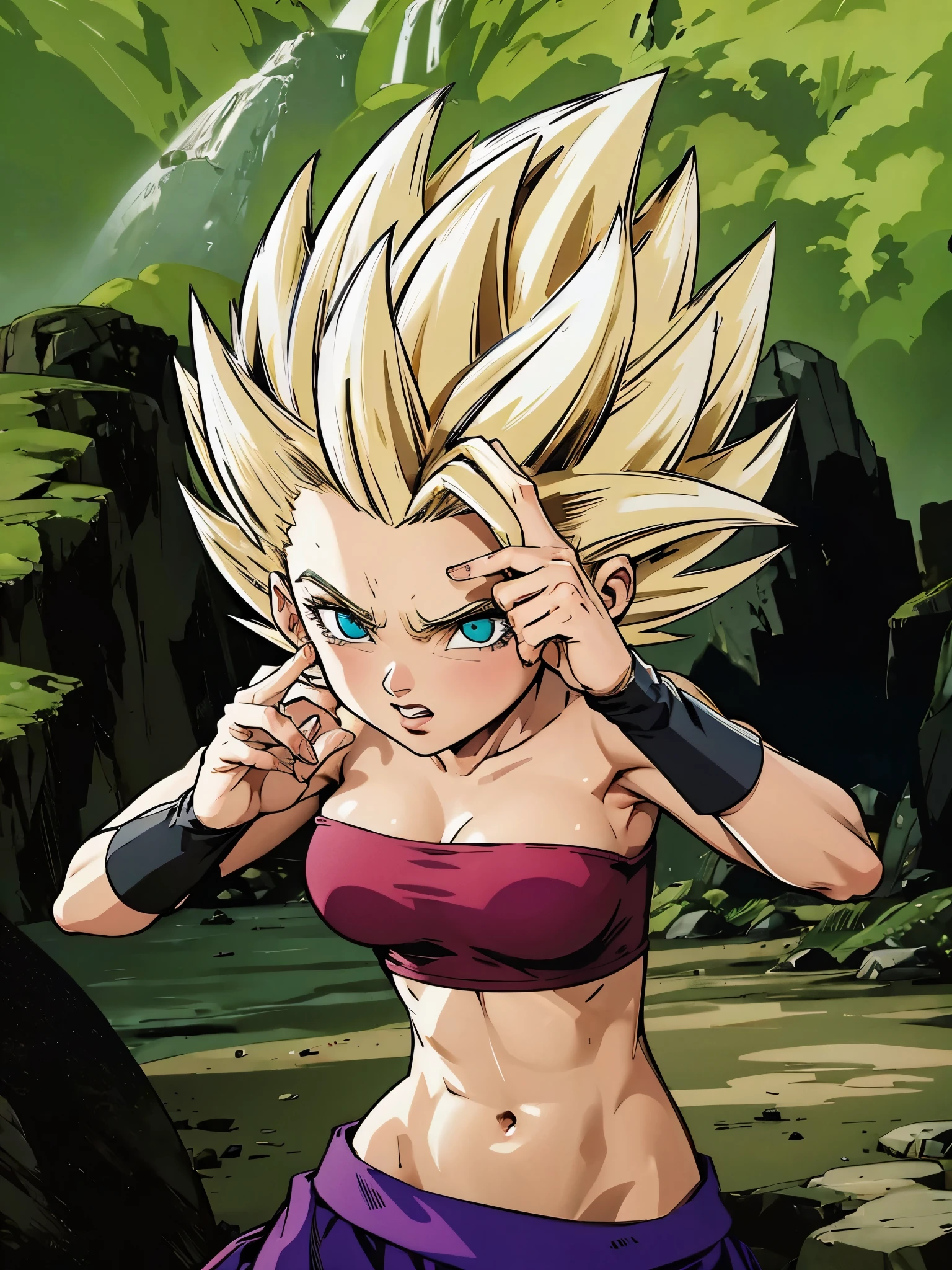 Garota Dragon Ball Super, exatamente realista, muito linda, Fitness, sexy, 8k
