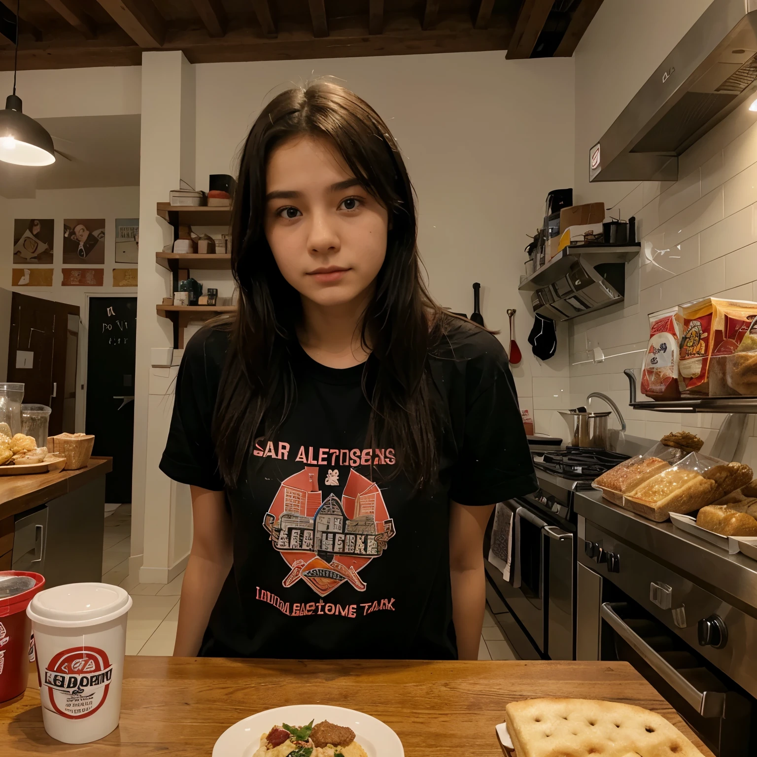I'm a girl, my name is Yuri, I live alone, my parents died in an accident, then someone appears saying that I owe him a debt, (his name is Luccas) I'm in my shop serving food to the customers