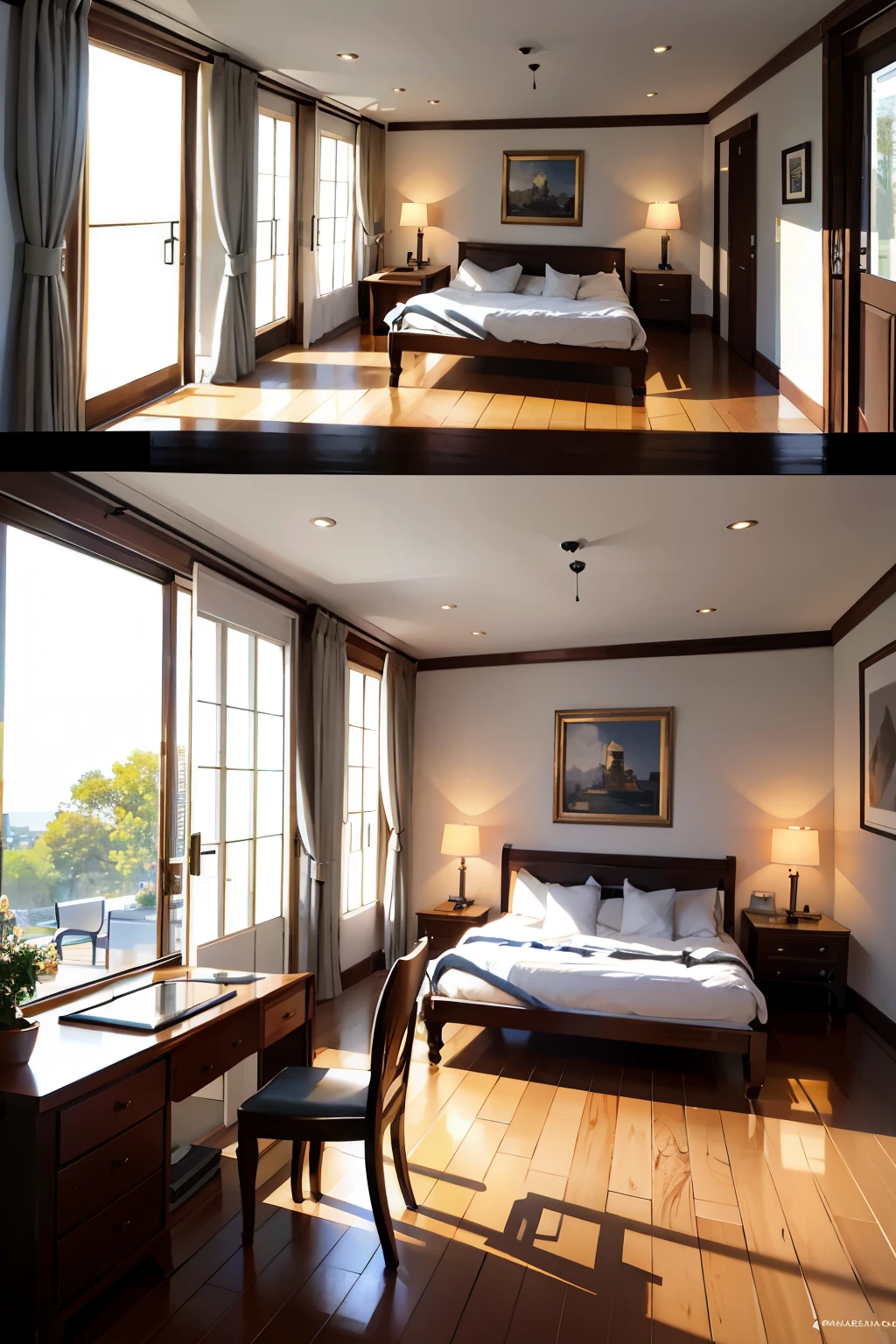 Masterpiece, container house, 12 meters long, 2.50 meters wide, realistic interior, bedroom, doors, windows, bathroom, kitchen, living room.

A high-quality, meticulously crafted image of a container house, measuring exactly 12 meters in length and 2.50 meters in width, showcasing the intricacies of its interior. The bedroom area boasts a cozy bed with crisp, white linens, accompanied by a wooden dresser and a small table with a lamp. The doors, made of sturdy metal, feature elegant handles and are subtly open to reveal a peek of the adjoining living room.

Large