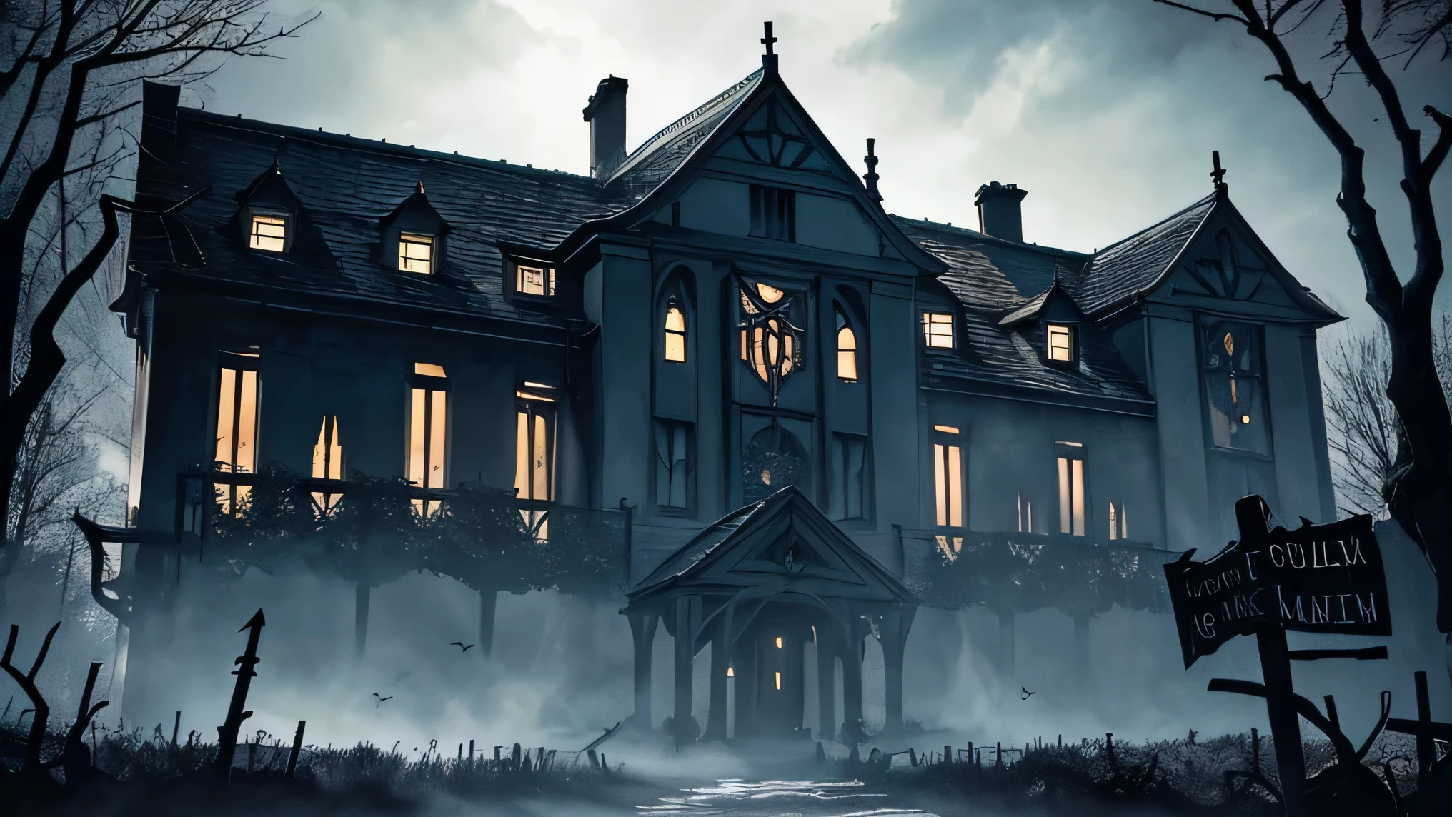 Blackthorn Manor, com sua aura sinistra, was silent once again, devorando os segredos e as almas que ousaram perturbar seu descanso eterno. A vila de Ravenswood, shrouded in darkness, continued its existence, but Blackthorn Manor remained, patiently waiting for new curious souls who would dare to unravel its mysteries and face the terror that resided there.