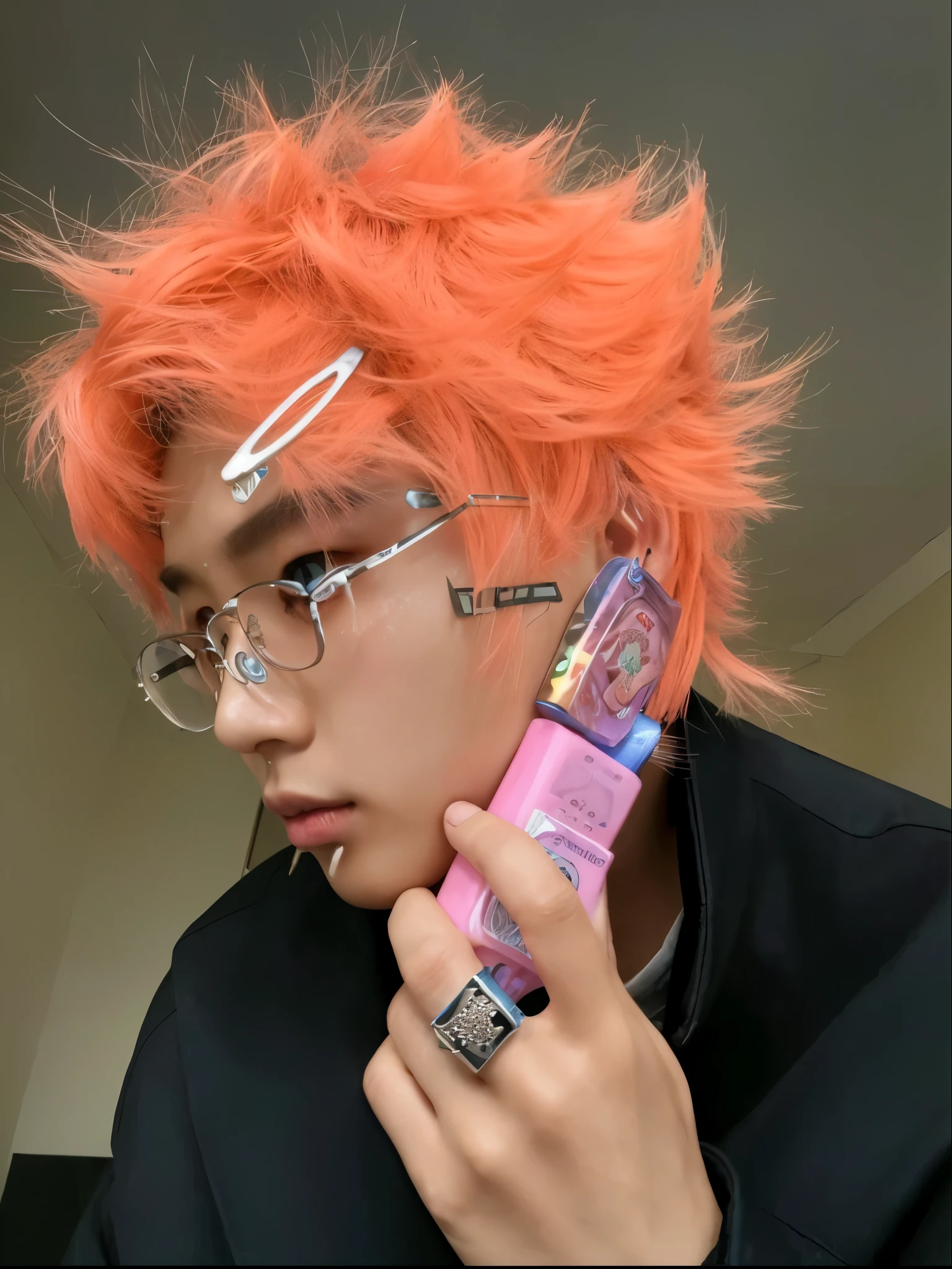 (highres,ultra detailed),(photorealistic:1.37),A man with blue hair,Asian idol,beautiful detailed eyes,beautiful detailed lips,stunning appearance,fashion (Hd 4k) asian boy kpop idol