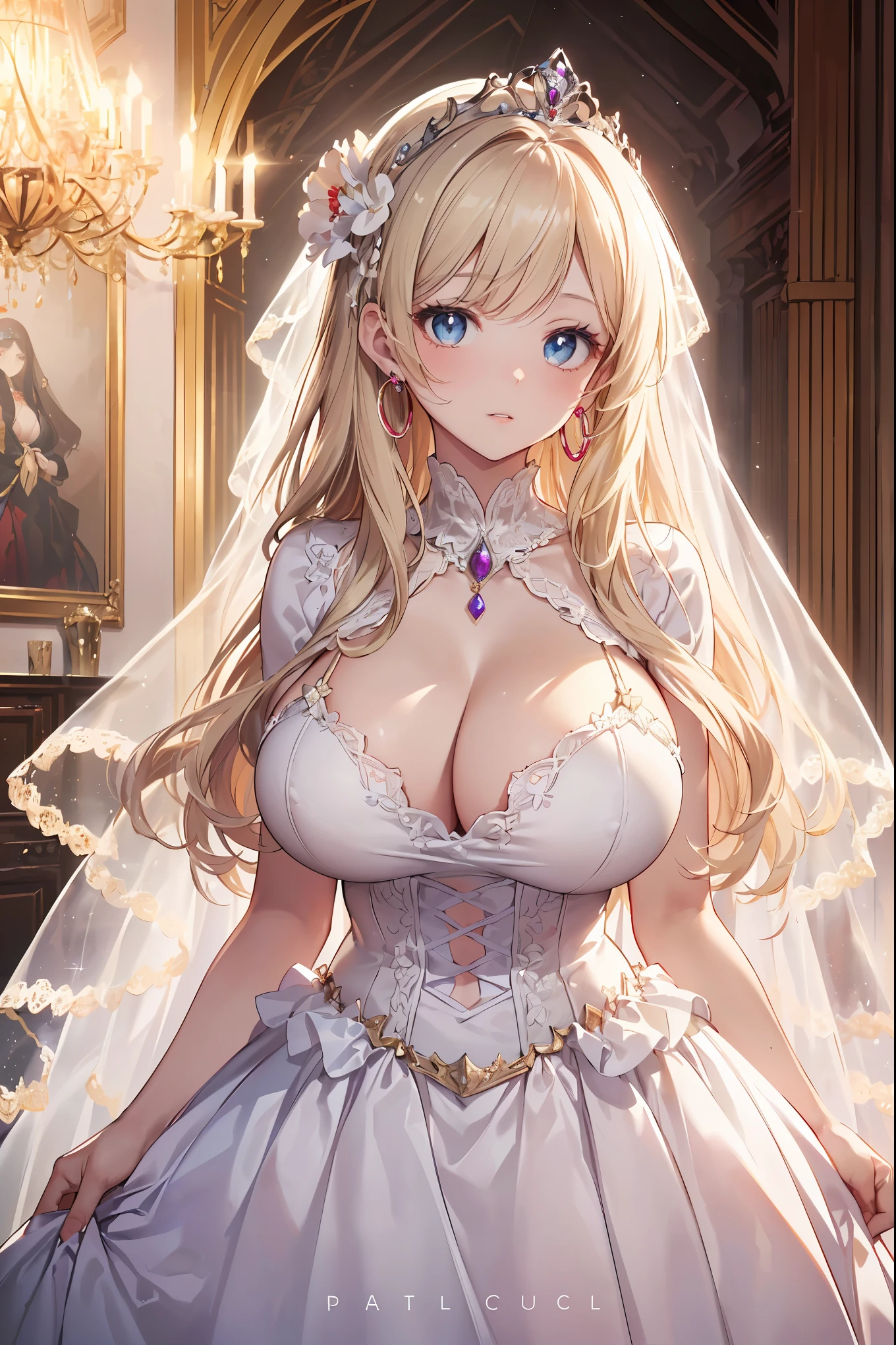 ((anime art style)),(masterpiece),(highest quality), (Super detailed),((very delicate and beautiful)),1 girl,((whole body portrait)),Standing in the colonial city of Santo Domingo,((alone)),digital art,(((1 princess in Gorgeous Princess Rococo Ball Gown with Voluminous Full Length Hoop Skirt))),crinoline,long train,(((Super large realistic breasts filled with super large amount of soft fat、huge boobs,very big ,long tits,skin dents))),((Beautiful embroidery and jewelry)),voluminous frills,See-through,(Gorgeous embroidery and beautiful lace),((large amount of straight hair,very voluminous hair,very long straight hair)),((detailed face and eyes)),Clear pupils,very gorgeous hair ornament,(A gorgeous tiara decorated with sparkling jewels),(Gorgeous gemstone jewelry with sparkly),Long veil,(beautiful background),whole body,((Gorgeous Princess Rococo Ball Gown with Voluminous Full Length Hoop Skirt))
information