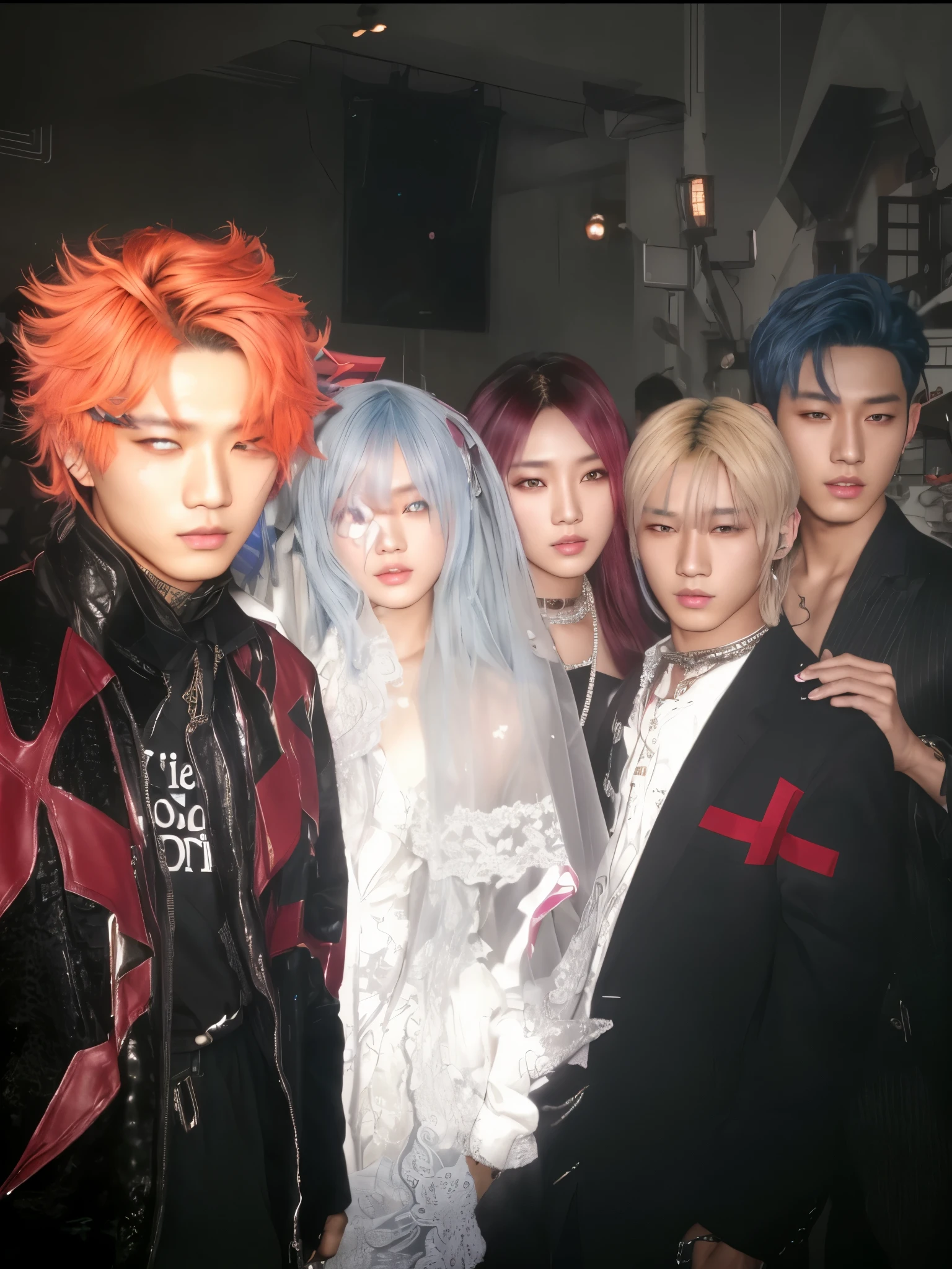 (highres,ultra detailed),(photorealistic:1.37),A man with blue hair,Asian idol,beautiful detailed eyes,beautiful detailed lips,stunning appearance,fashion (Hd 4k) asian boy kpop idol