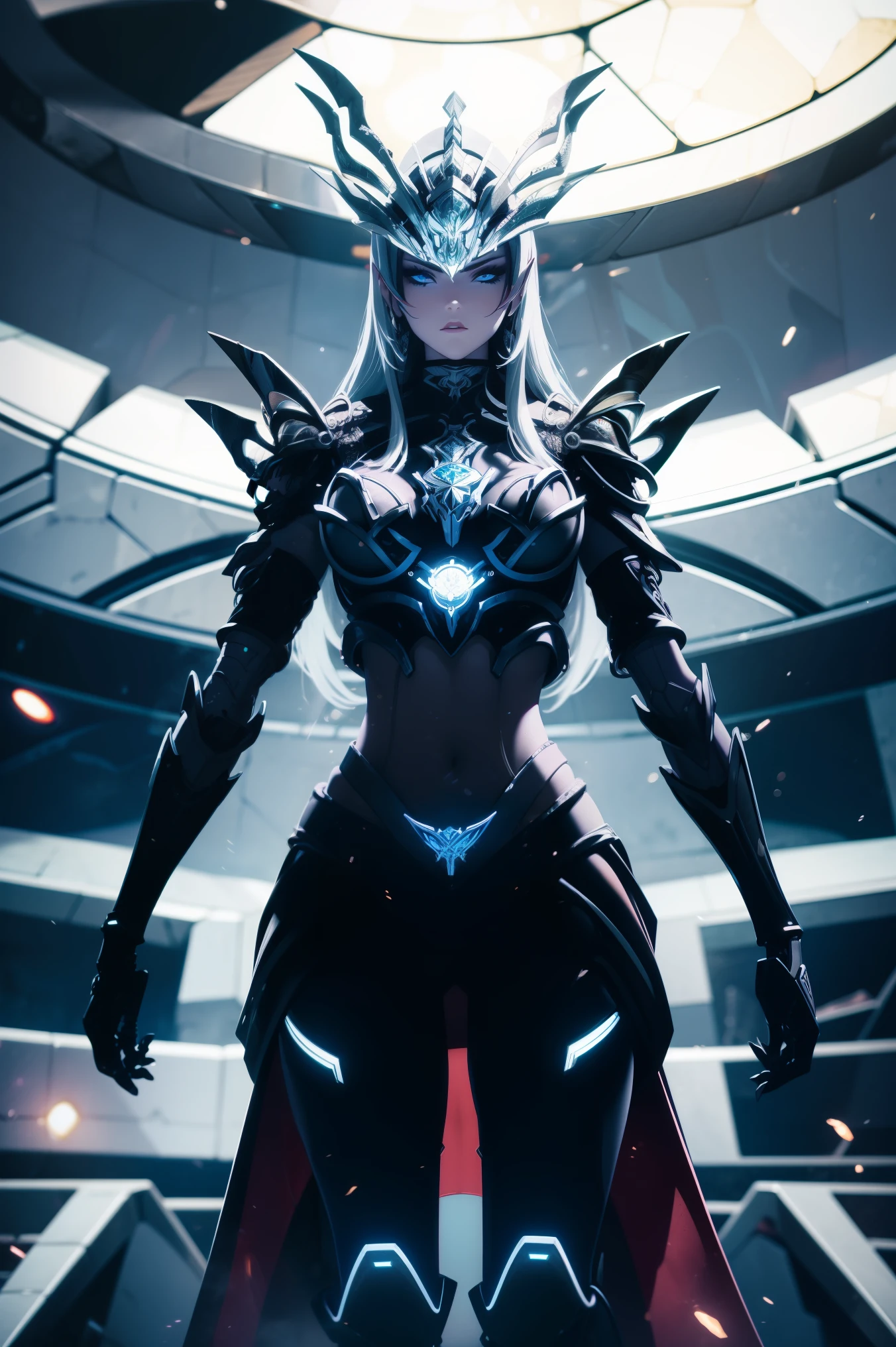 Mulher Alafed em traje futurista posando para foto, Em armadura branca futurista, girl with mecha cybernetic armor, Unreal engine rendering + Bem-vindo, Armadura de porcelana ciborgue, armadura branca brilhante, gynoid cyborg body, Linda e charmosa mulher ciborgue, diverse cybersuits, mulher ciborgue bonita, linda garota branca ciborgue, Em armadura futurista, A Mulher Ciborgue Perfeita