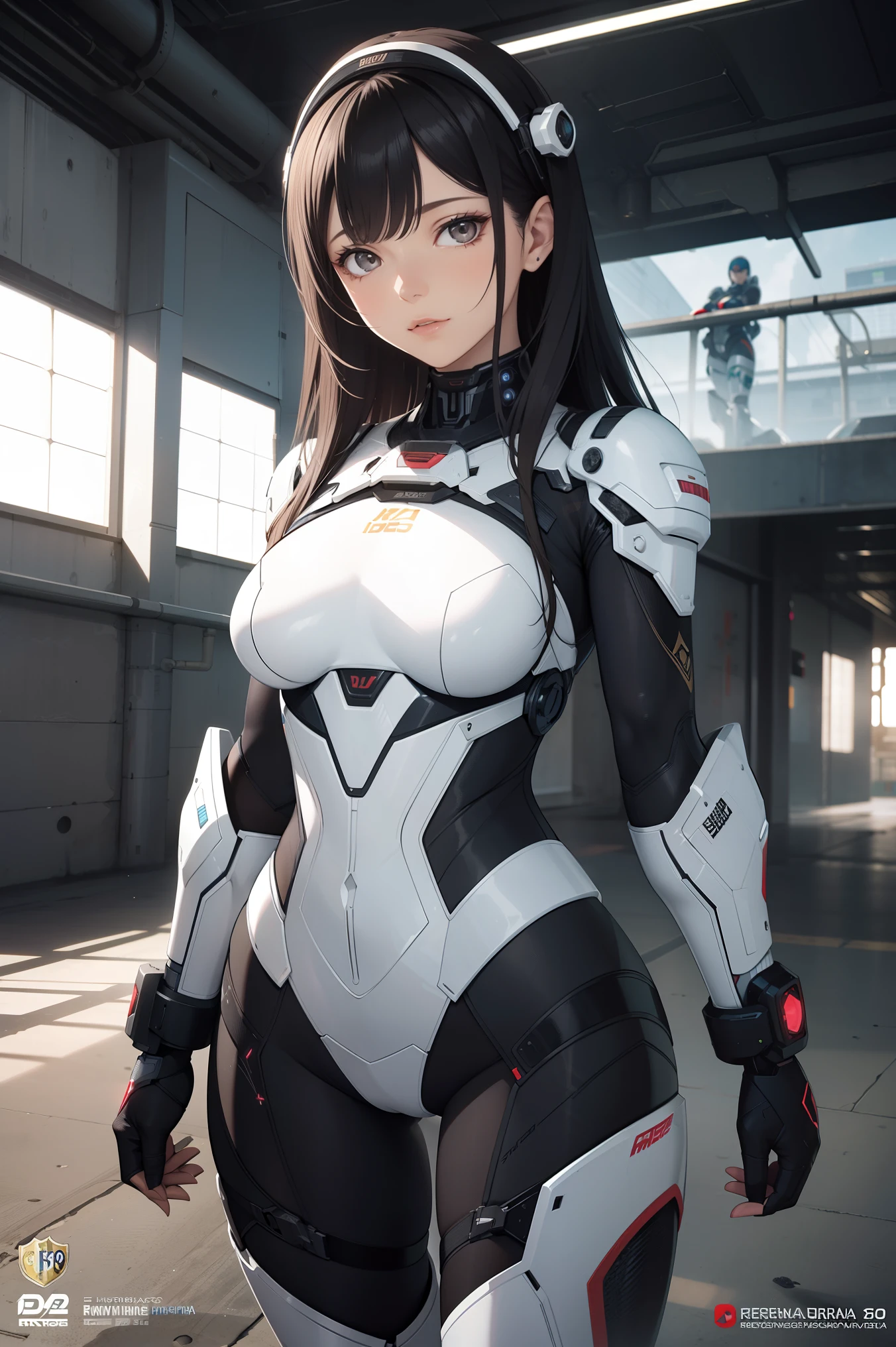 Mulher Alafed em traje futurista posando para foto, Em armadura branca futurista, girl with mecha cybernetic armor, Unreal engine rendering + Bem-vindo, Armadura de porcelana ciborgue, armadura branca brilhante, gynoid cyborg body, Linda e charmosa mulher ciborgue, diverse cybersuits, mulher ciborgue bonita, linda garota branca ciborgue, Em armadura futurista, A Mulher Ciborgue Perfeita