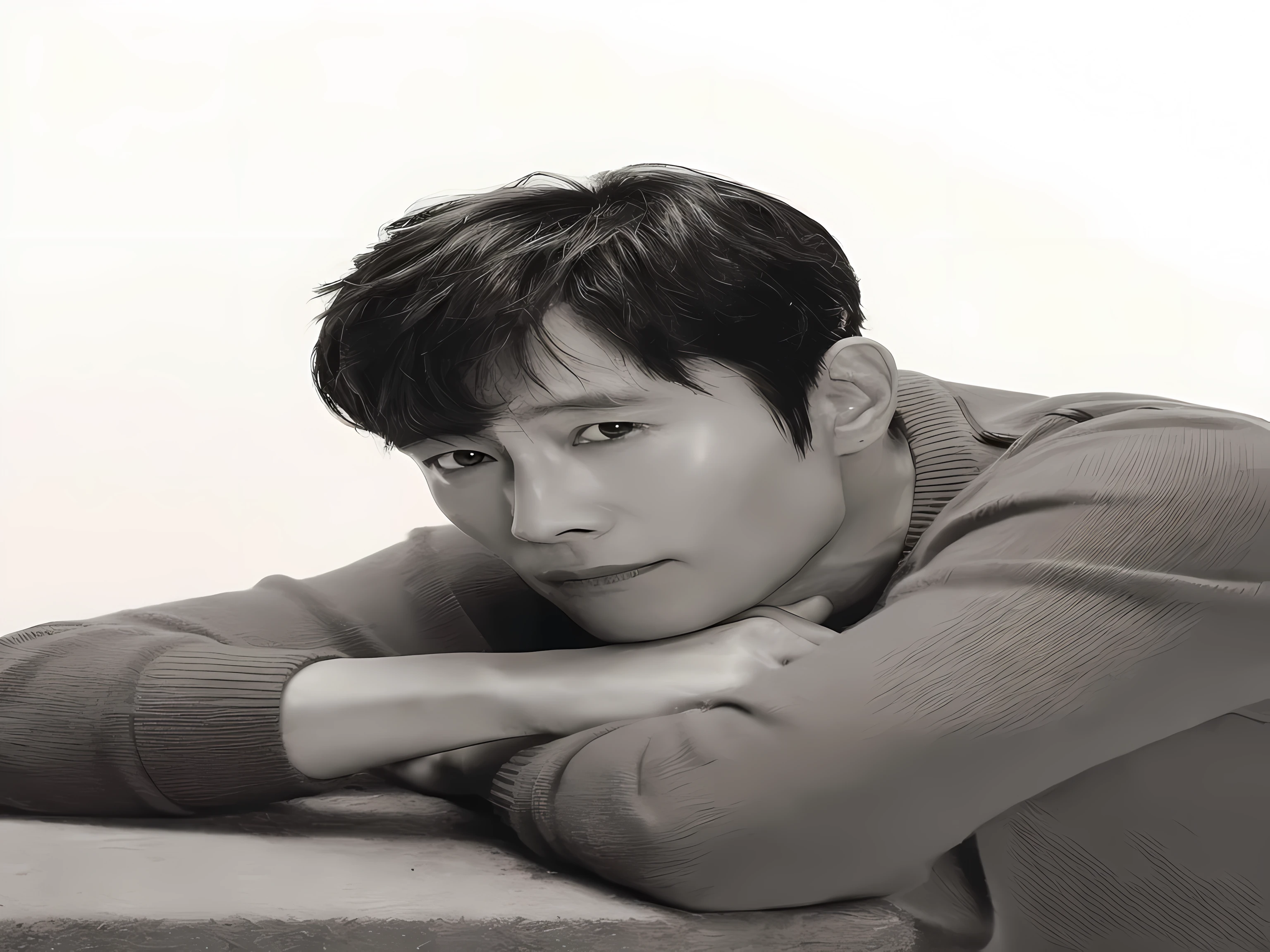 Man being raped leaning against table with arms crossed, from me, Lee Won Bin, Shin Jung-ho / Shin Jung-ho / Shin Jeongho, korean artist, Hyuntae, siwoo kim, Hyuntae kim, Doyoung Kim, seseon yoon, Kim Hyung-hyung (Hyung Hyung Kim), Brother - Kim Tae, regular water, John Park(John Park)(John Park(John Park)), Song inspired by Lee Jung-geun, choi