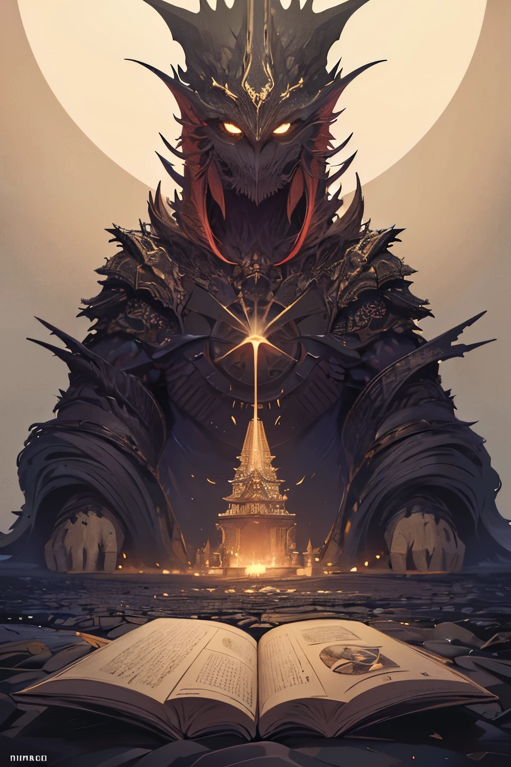 best quality, 32k, RAW photo, incredibly absurdres, extremely detailed, delicate texture, monster, dark fantasy, Never-before-seen objects and creatures created by magic, soft and beautiful fantasy world, fantastical and vague descriptions