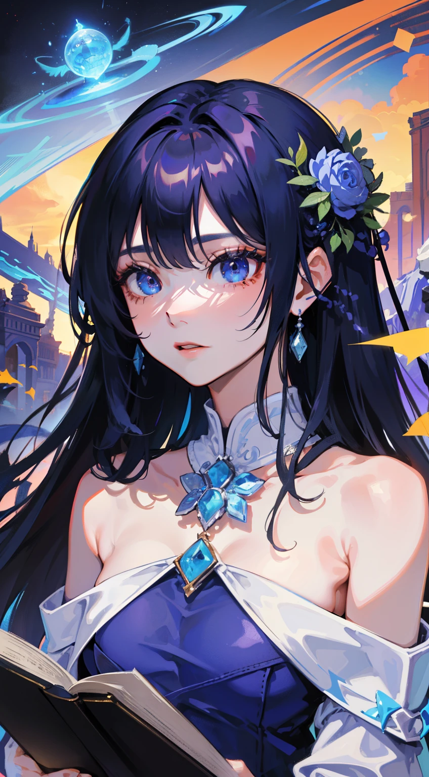 deathia,Blood,night, dark, (fantasy),infinitude,dark blue sky,The abyss of knowledge,Cowlic,((on the table)), (((best quality))),((beautiful fine eyes)),(eyelash)、monster、(1 girl)、dark green hair、long hair、abyss eyes、shiny skin、oil、、(bird body、Puma)、in rags with、tenchi、Elvish、Super exquisite CG Unity 8K wallpaper、Masterpiece, ((Super detailed)), ((Enlightenment)),Colorful,wallpaper,energy,Unknown terror,difficult to understand,around magic,magical environment,Magic wand,This book,Flight page,know everything,Predicting the Future、Learn about the past、Unlimited wisdom、blue flame、Warlock、magic circle、five-pointed star、spell、mantra、Sing magic