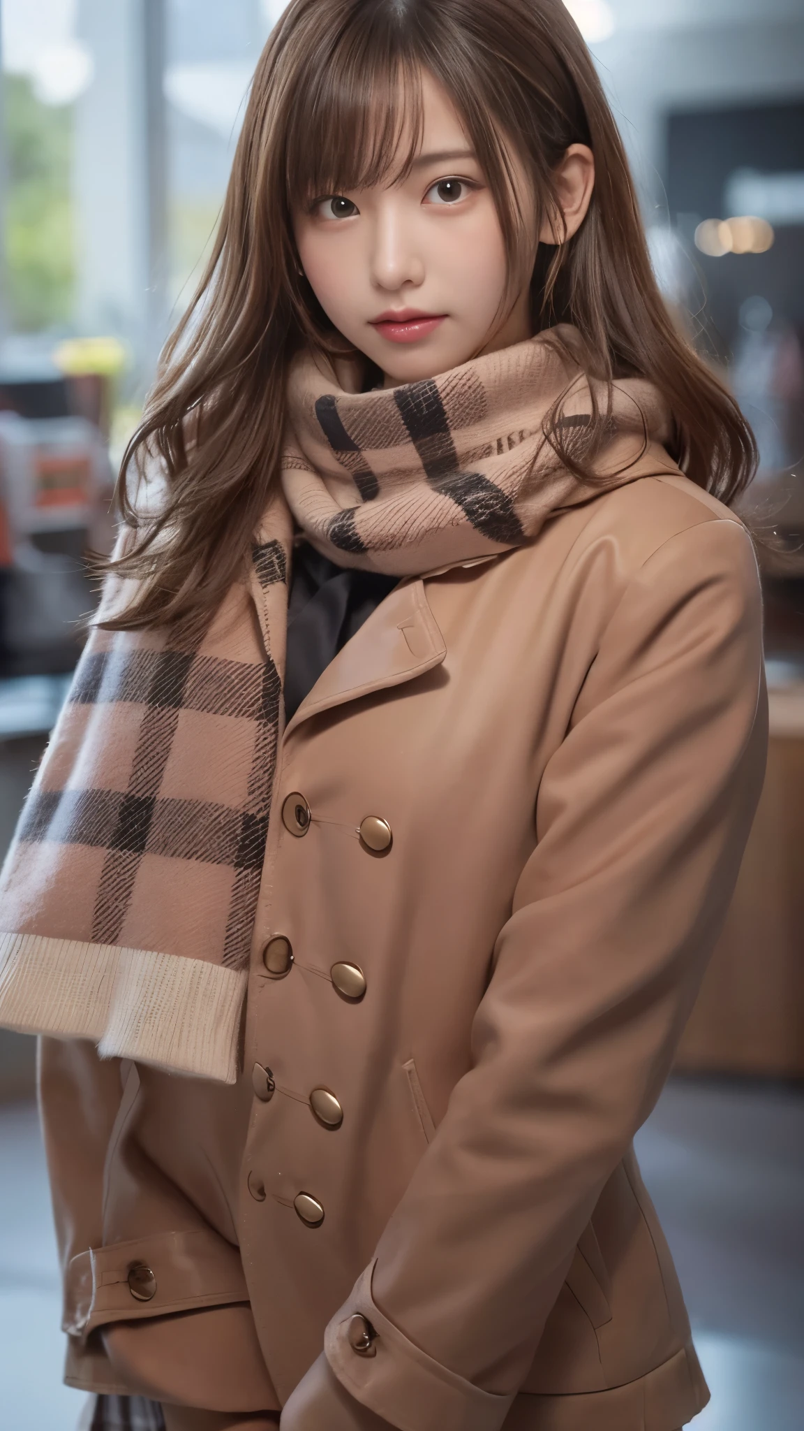 table top, highest quality, figure, super detailed, finely, High resolution, 8k wallpaper, 完璧なダイナミックな構figure, beautiful and fine eyes,  natural lip,blazer ,school uniform, cleavage, whole body，pink and black plaid skirt，